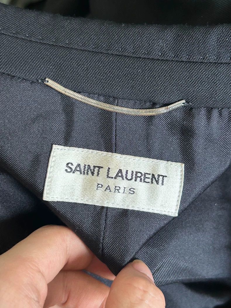 Saint Laurent Paris Saint Laurent Paris Black sword collar, Mafia gun collar, Size 46R - 8 Thumbnail