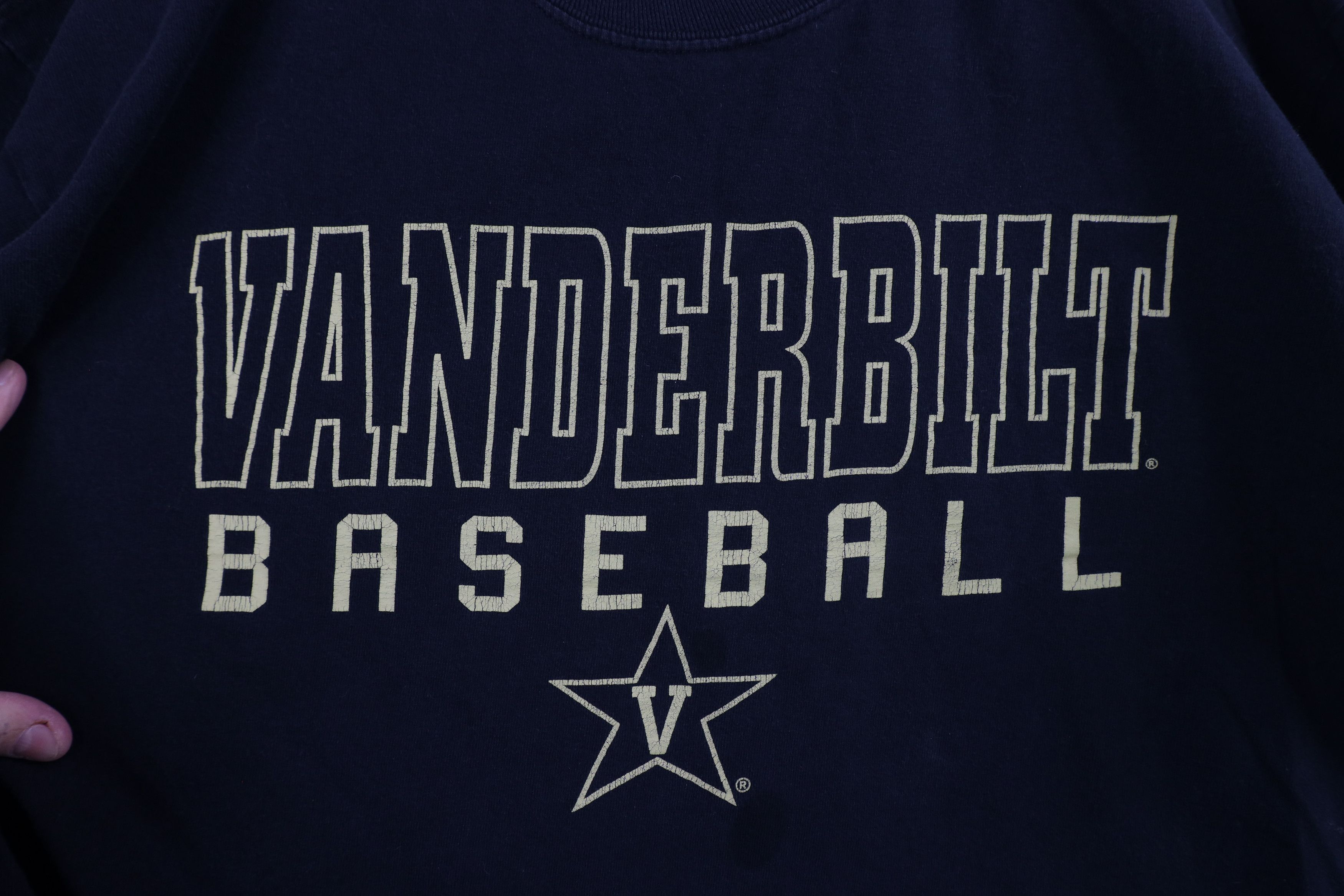 Vintage Vintage Vanderbilt University Baseball Long Sleeve T-Shirt Size US L / EU 52-54 / 3 - 4 Thumbnail
