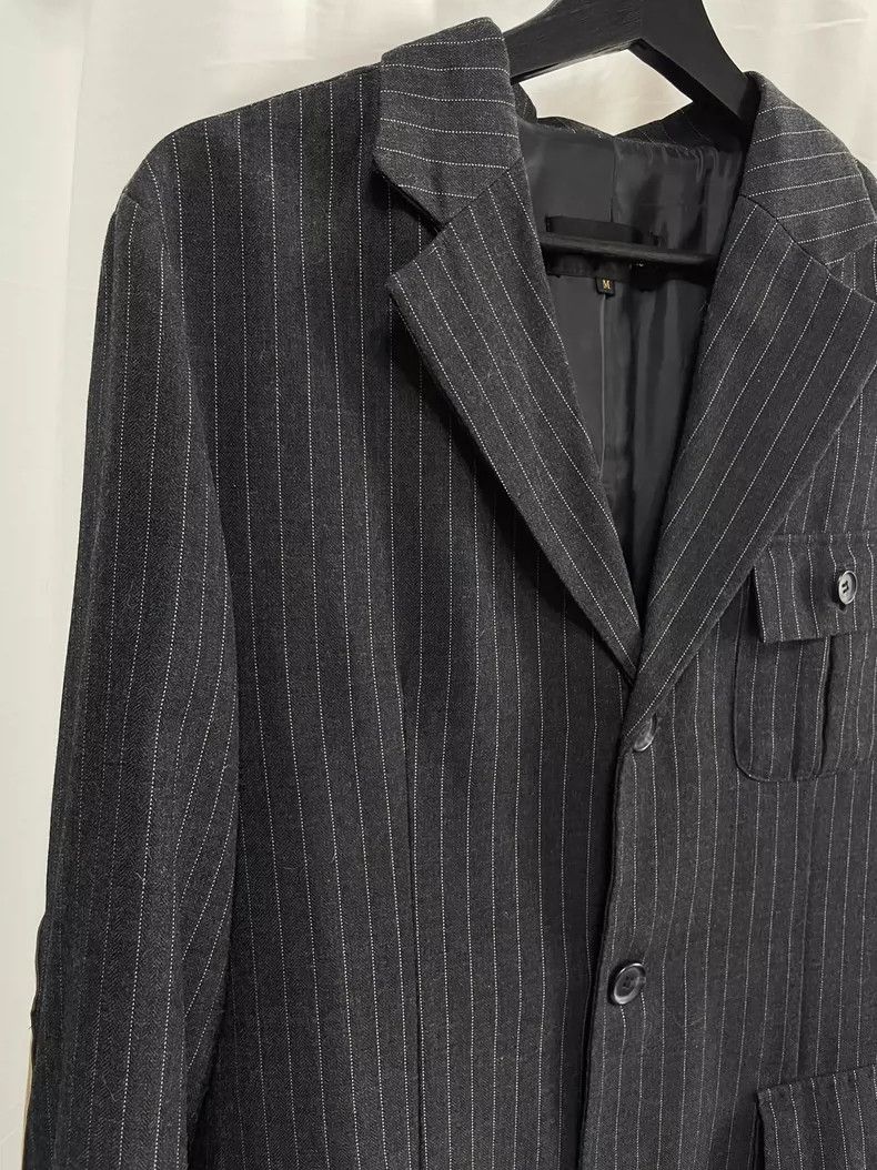 Comme des Garcons Comme des Garçons Vintage striped dark mainline blazer jack Size US M / EU 48-50 / 2 - 3 Thumbnail