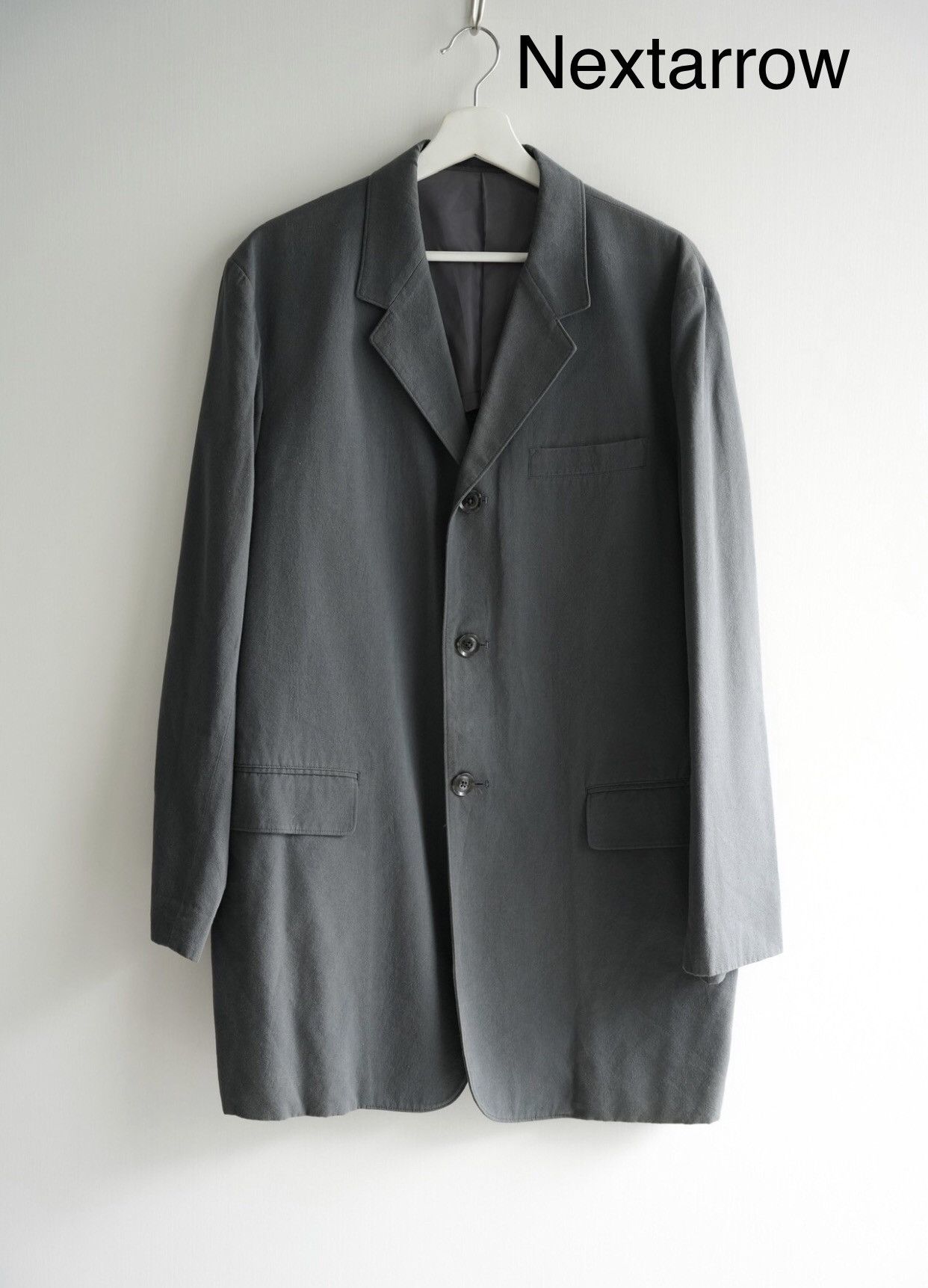 Yohji Yamamoto Yohji Yamamoto 00s Haze Blue Long Suit 2412-Nextarrow Size 42S - 1 Thumbnail
