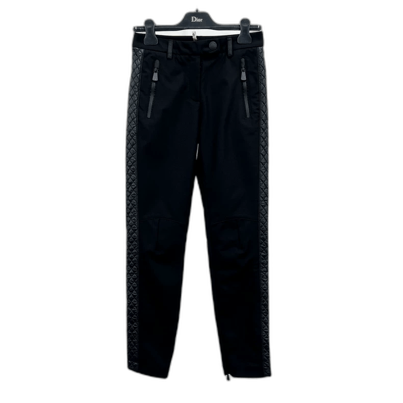 Moncler Embroidered Black Casual Pants