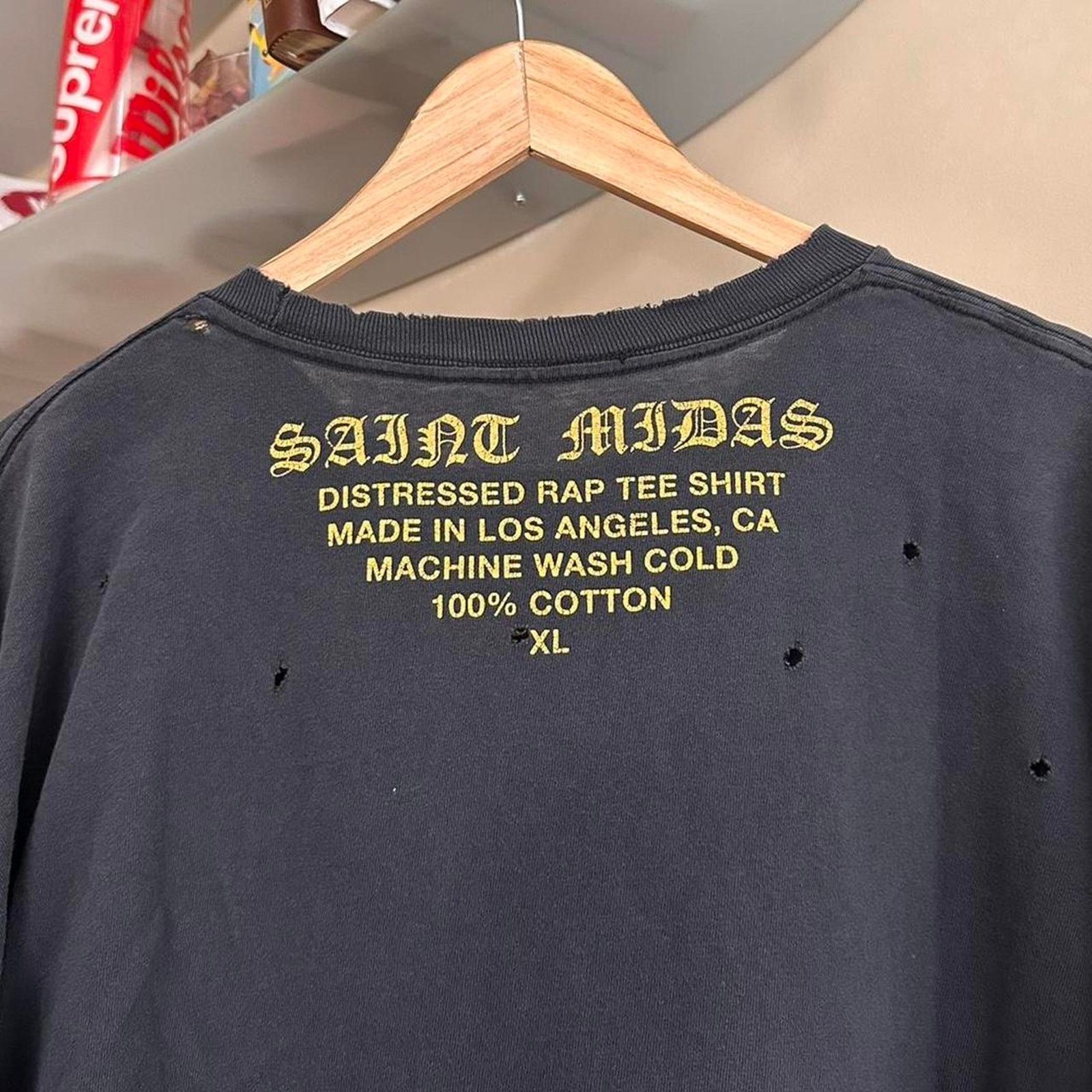 Band Tees × Rap Tees Vintage Y2K Saint Midas Nas Distressed Rap Tee Shirt Size US XL / EU 56 / 4 - 6 Thumbnail