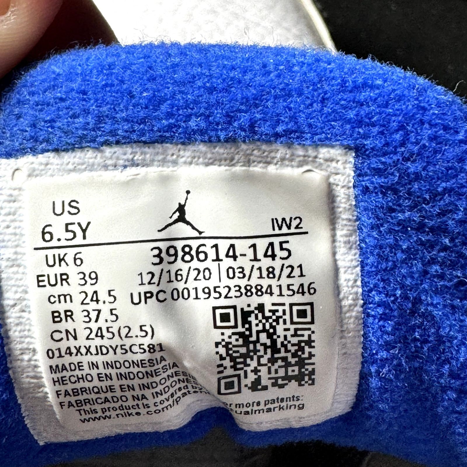 Jordan Brand × Nike Size 6.5 - Nike Air Jordan 3 Retro GS Racer Blue Men's Shoes Size US 6.5 / EU 39-40 - 7 Thumbnail