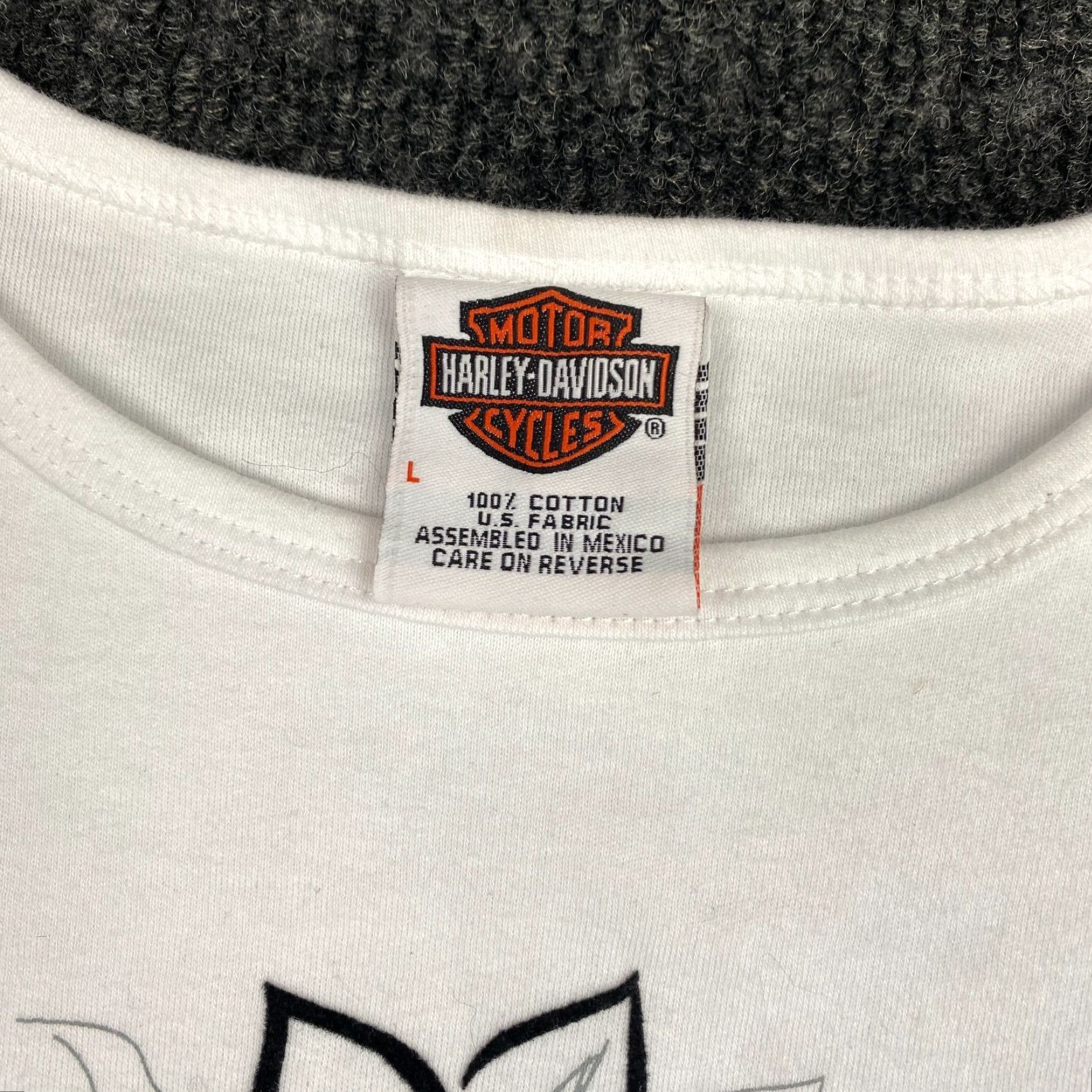 Harley Davidson Womens Harley-Davidson Shirt Short Sleeve White L Floral Hawaii Fast Size L / US 10 / IT 46 - 3 Thumbnail