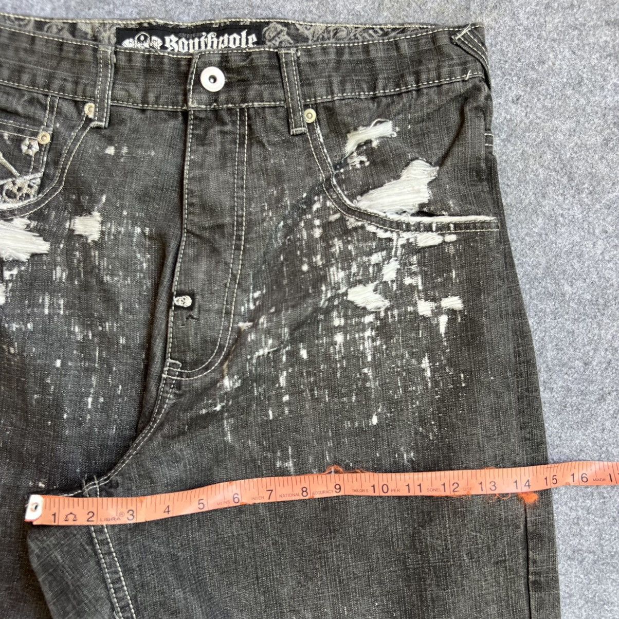 Southpole × Vintage 💥RARE💥 Vintage South Pole Crossbone Baggy Jeans Size US 34 / EU 50 - 7 Thumbnail