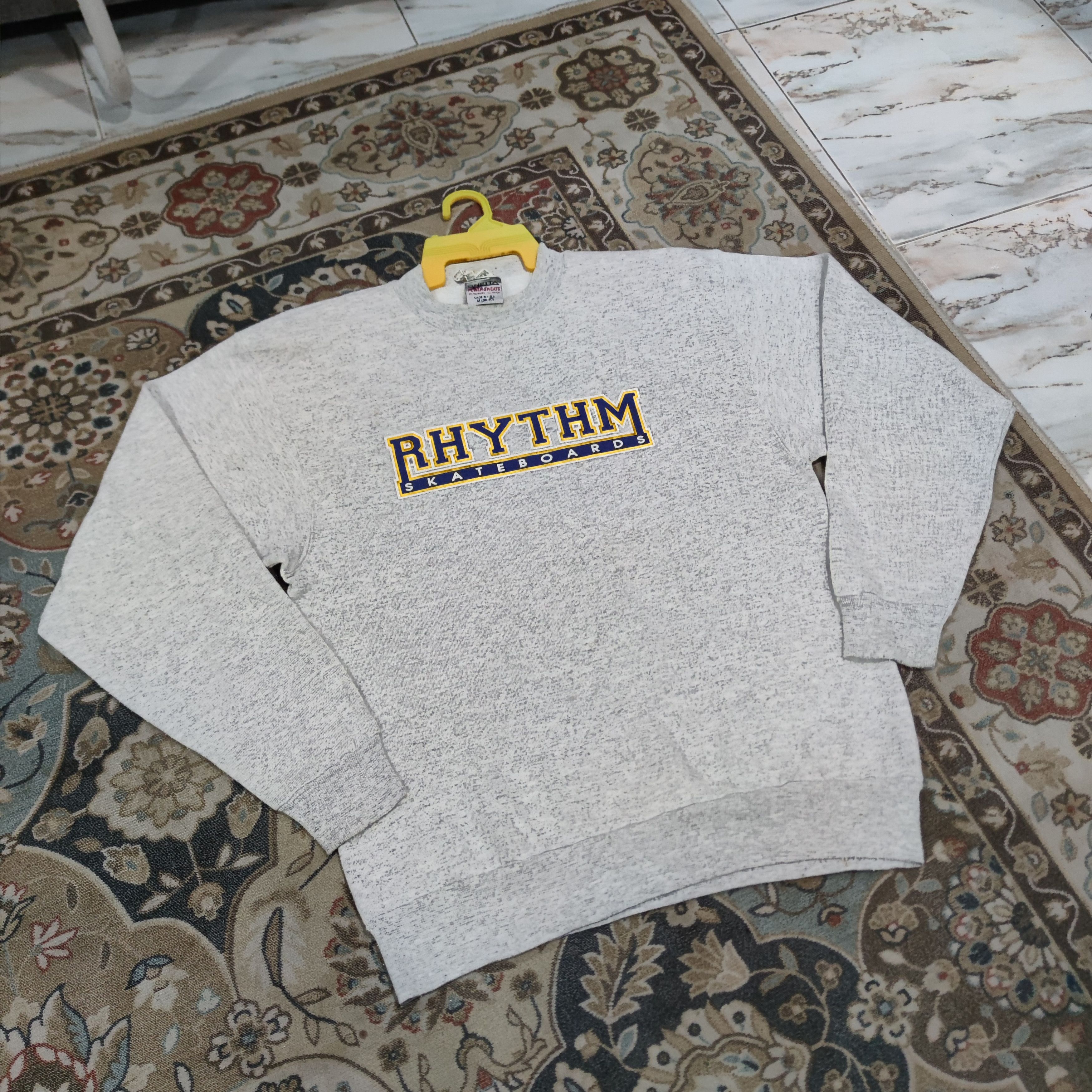Rhythm × Vintage VINTAGE 90S RHYTHM SKATEBOARDS SWEATSHIRT MADE IN USA Size US M / EU 48-50 / 2 - 1 Thumbnail