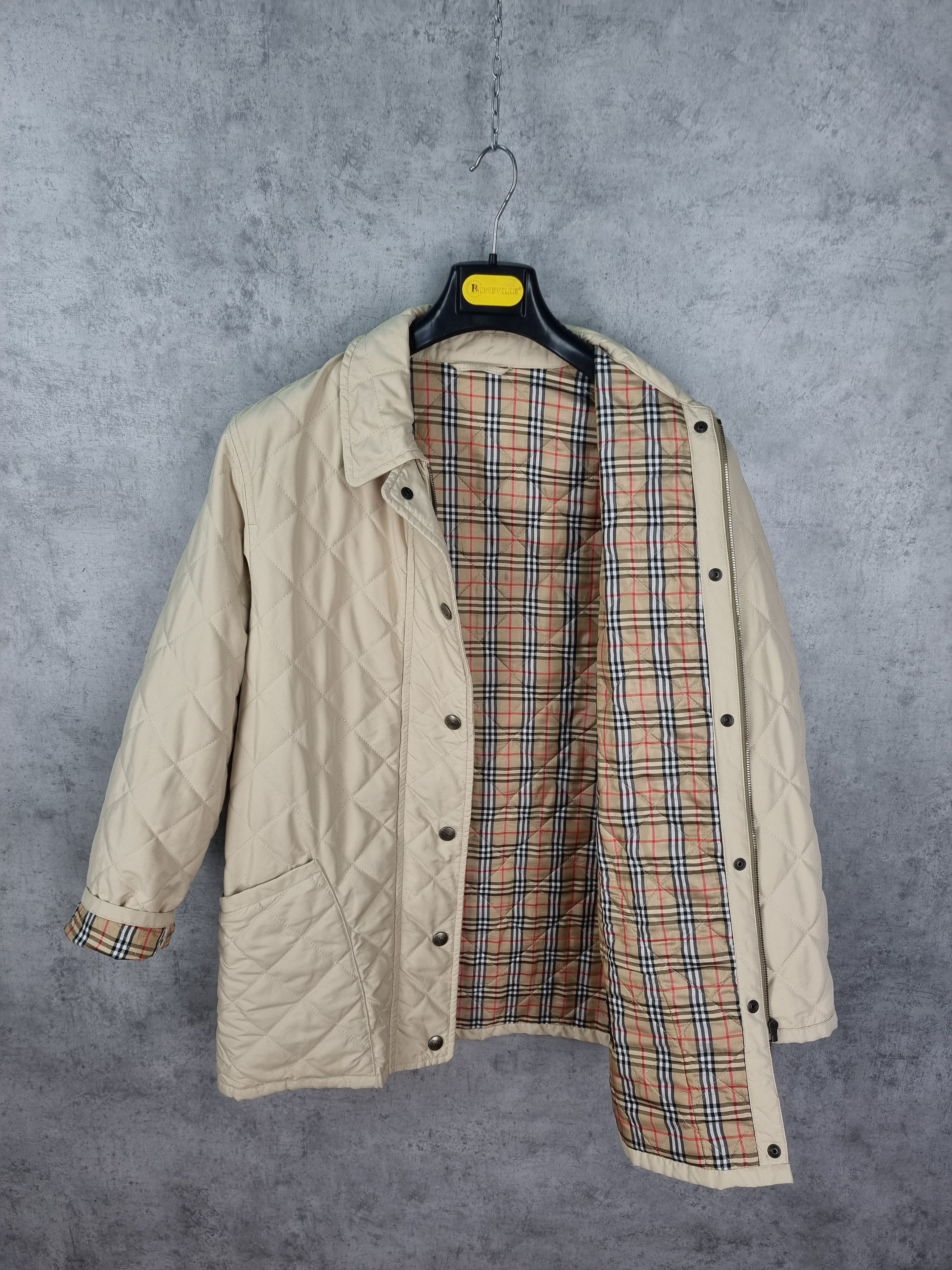 Burberry × Burberry Prorsum × Vintage Iconic 90s Burberrys Quilted Novacheck Light Jacket Size US XL / EU 56 / 4 - 1 Thumbnail