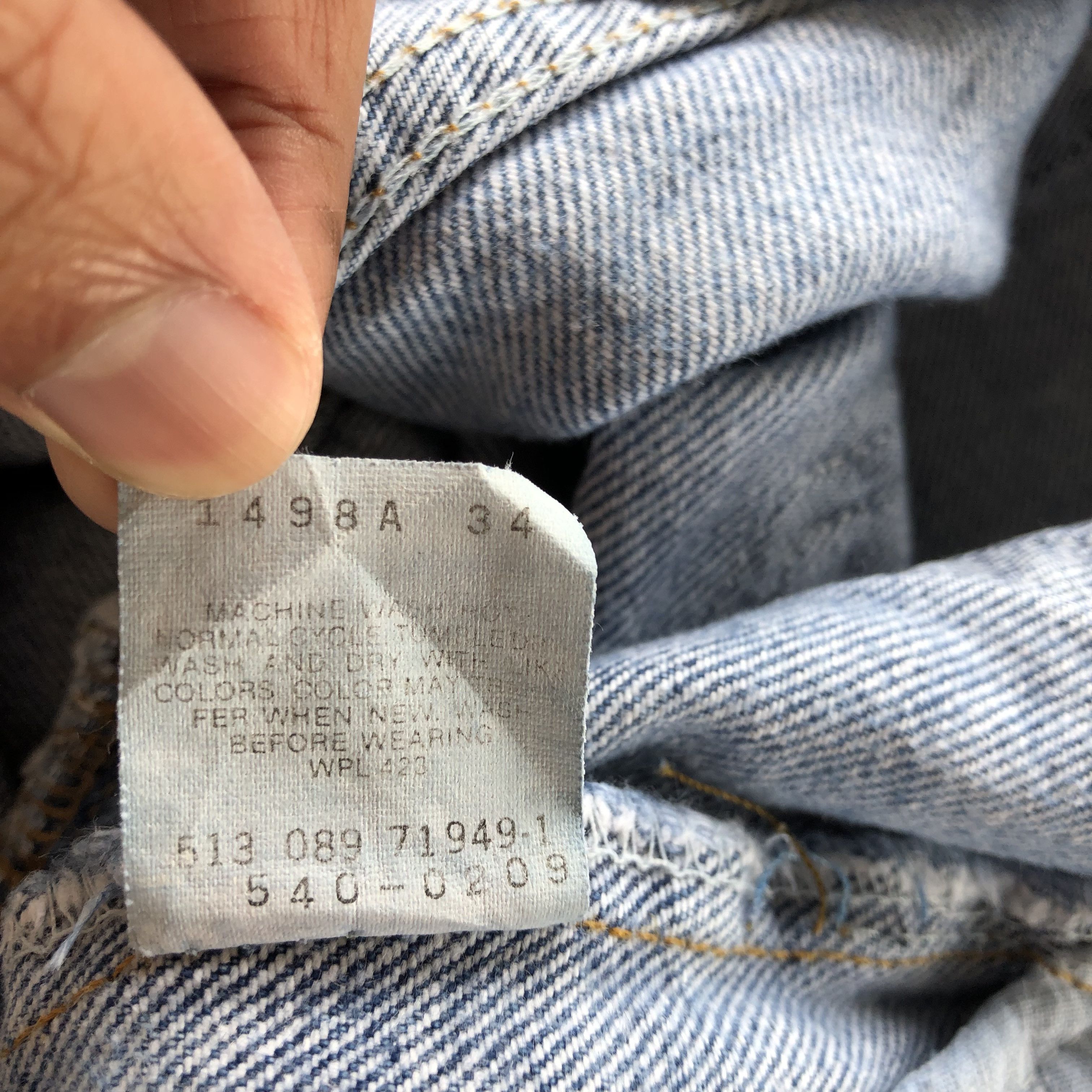 Levi's Vintage 90s Levis 540 Acid Wash Jeans Levi' Faded Denim Size US 36 / EU 52 - 7 Thumbnail