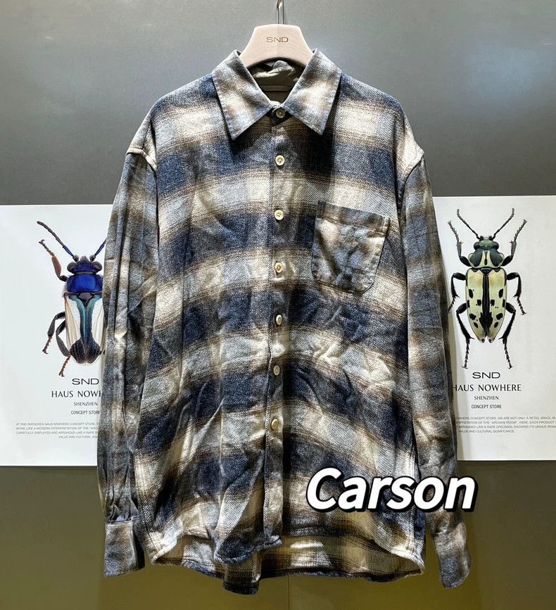 Our Legacy our legacy size 48 24fw flannel plaid long-sleeved shirt 2 Size US M / EU 48-50 / 2 - 1 Thumbnail