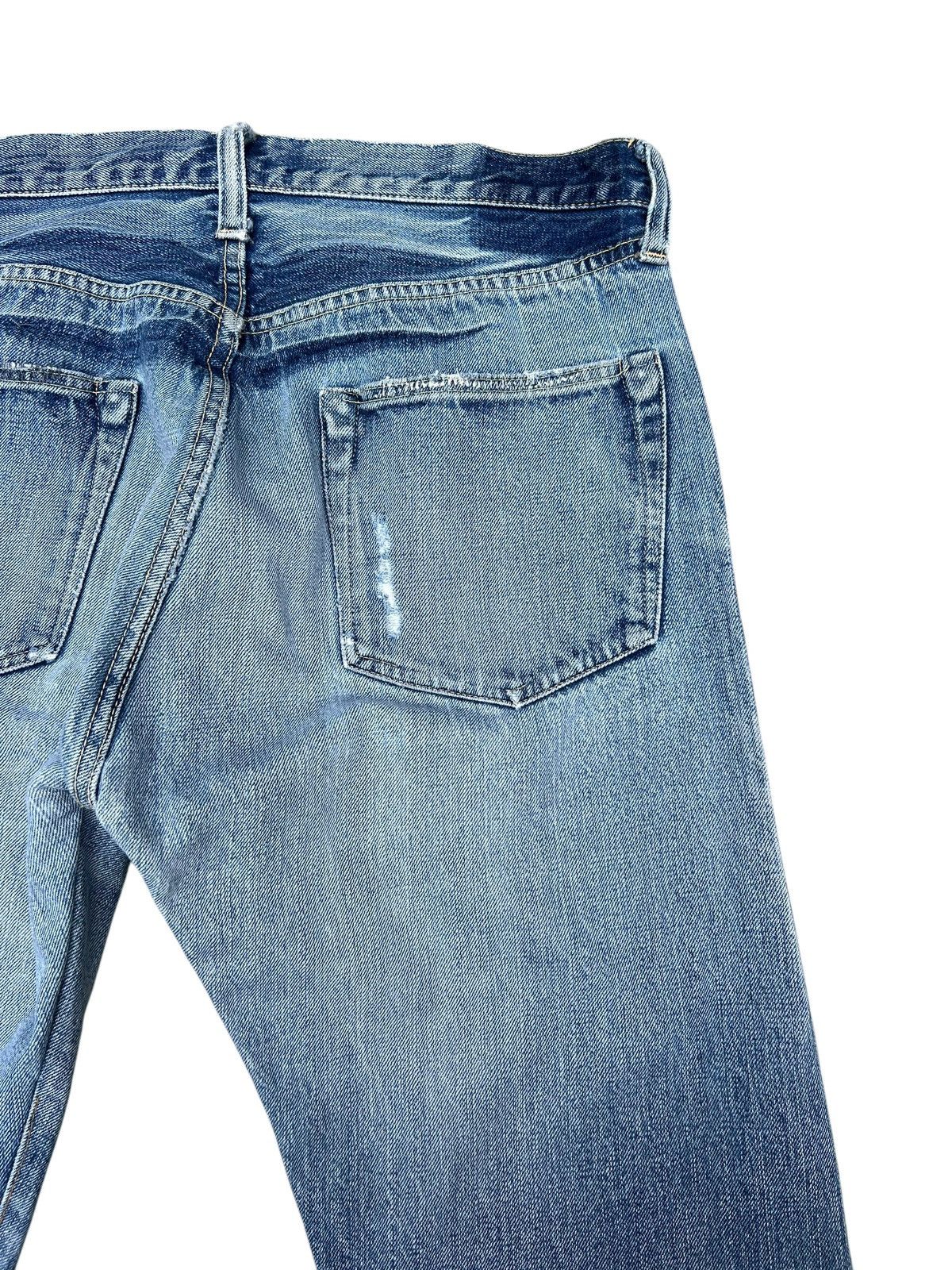 Sugar Cane Trashed Vintage Sugar Cane Distress Denim Selvedge Jeans Size US 33 - 19 Thumbnail