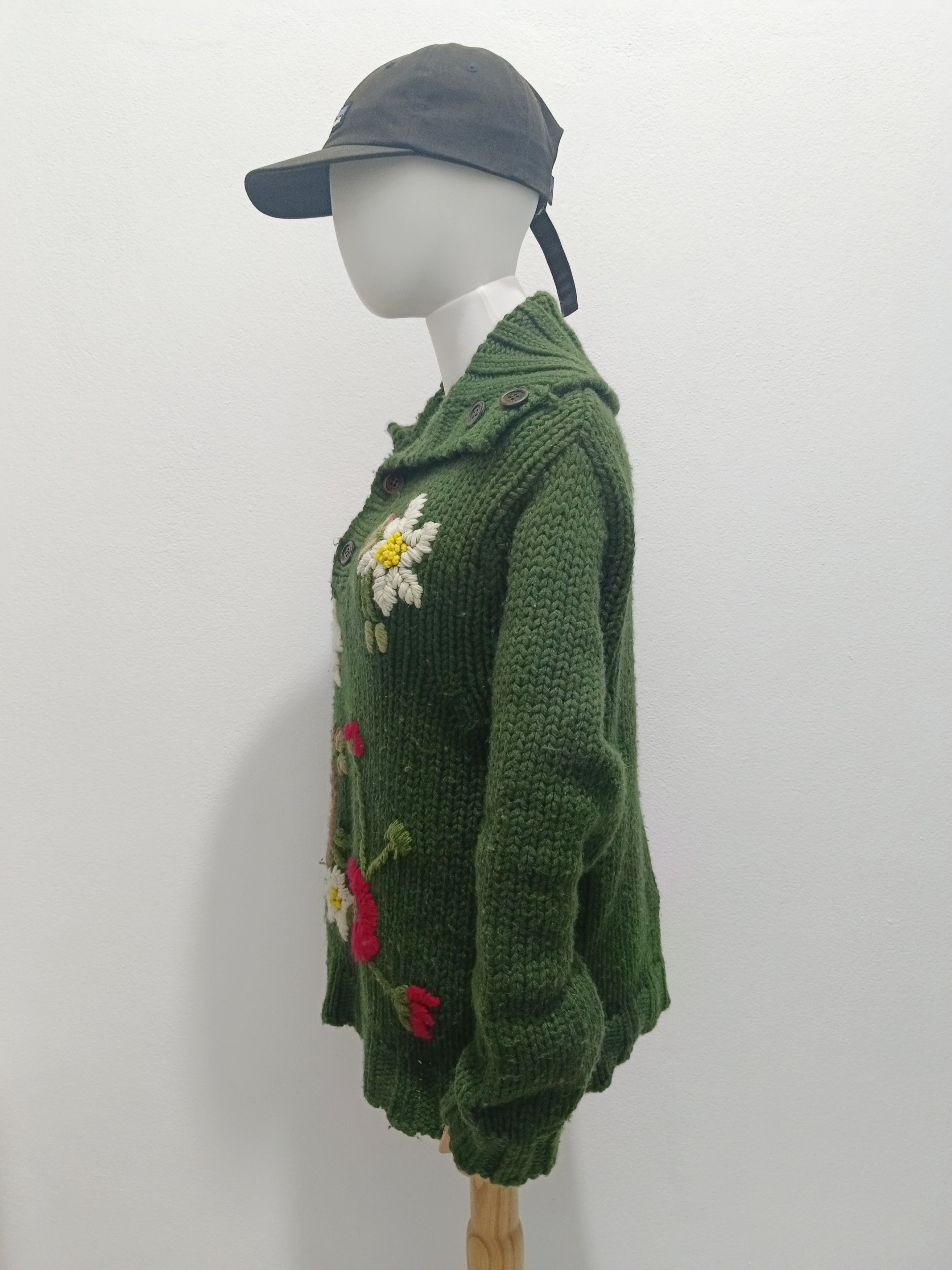 Dolce & Gabbana AW2002 DOLCE & GABBANA CABLE KNIT FLORAL MOTIF(34-48) Size L / US 10 / IT 46 - 3 Thumbnail