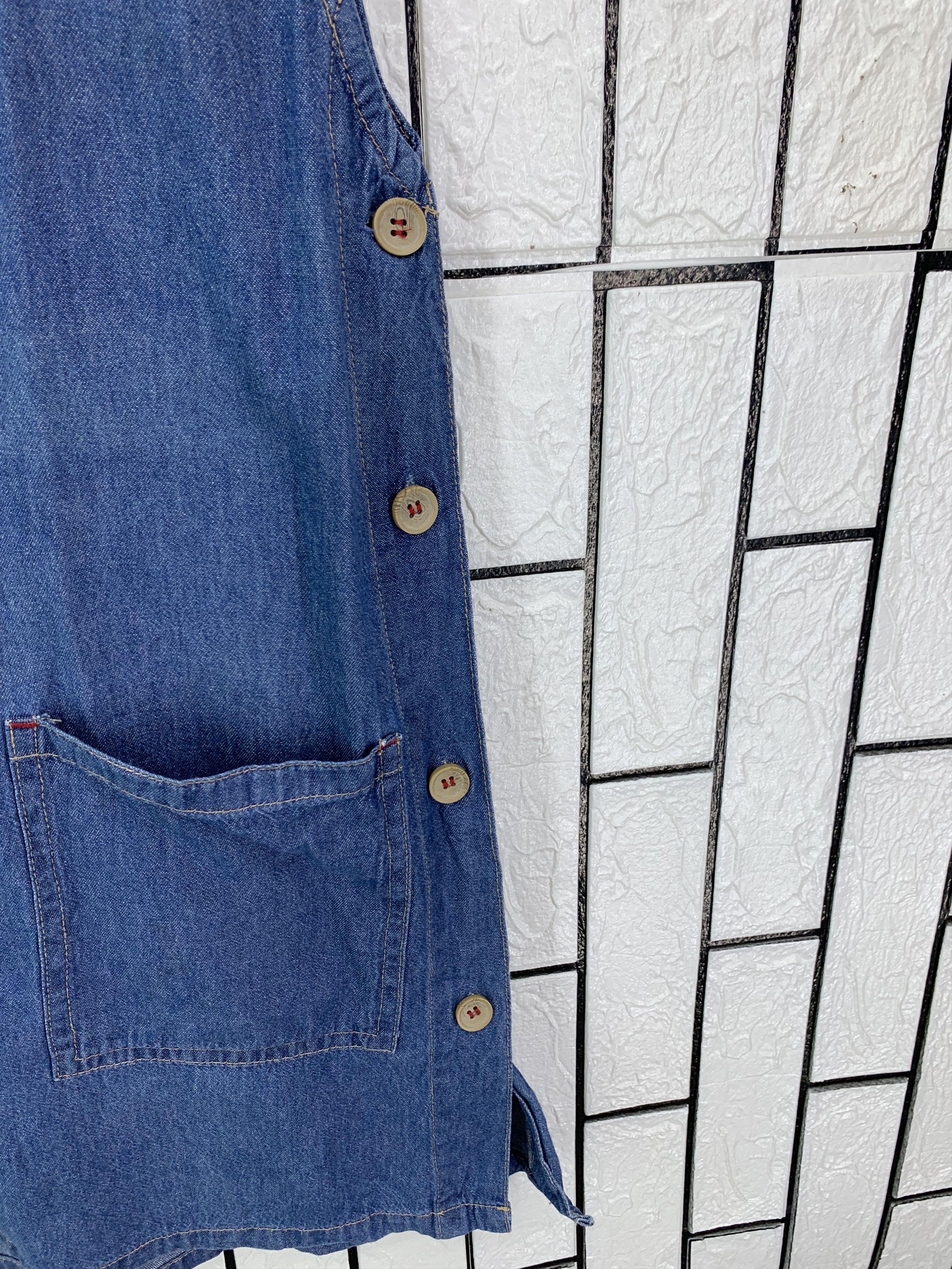 Japanese Brand Denim dress Size M / US 6-8 / IT 42-44 - 2 Thumbnail