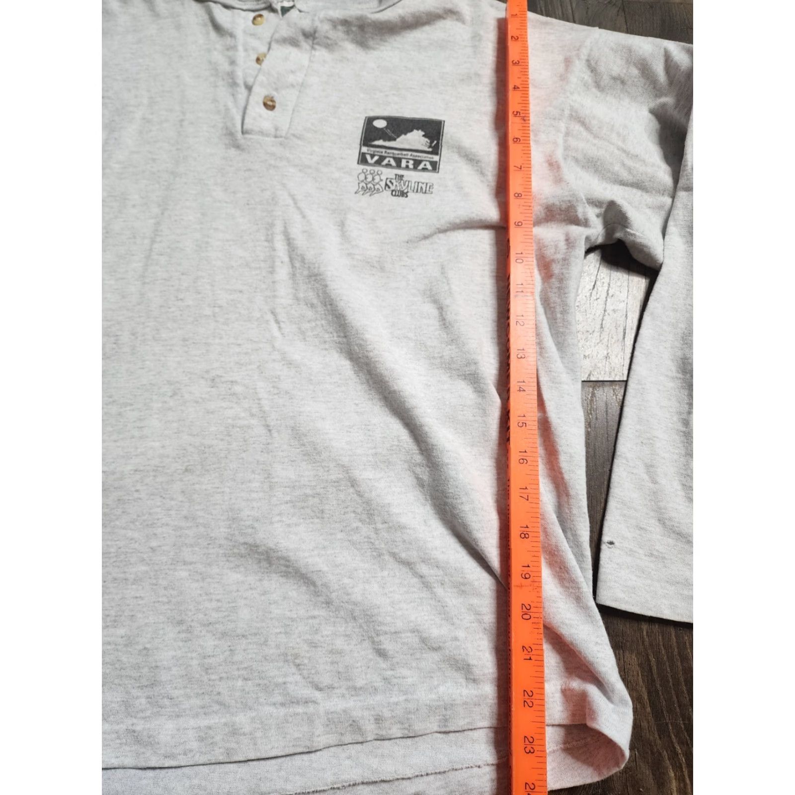Vintage VINTAGE The Cotton Exchange Shirt Mens L Gray 1990s Henley T-Shirt 90s Tennis Racquetball Preppy Size US L / EU 52-54 / 3 - 3 Thumbnail