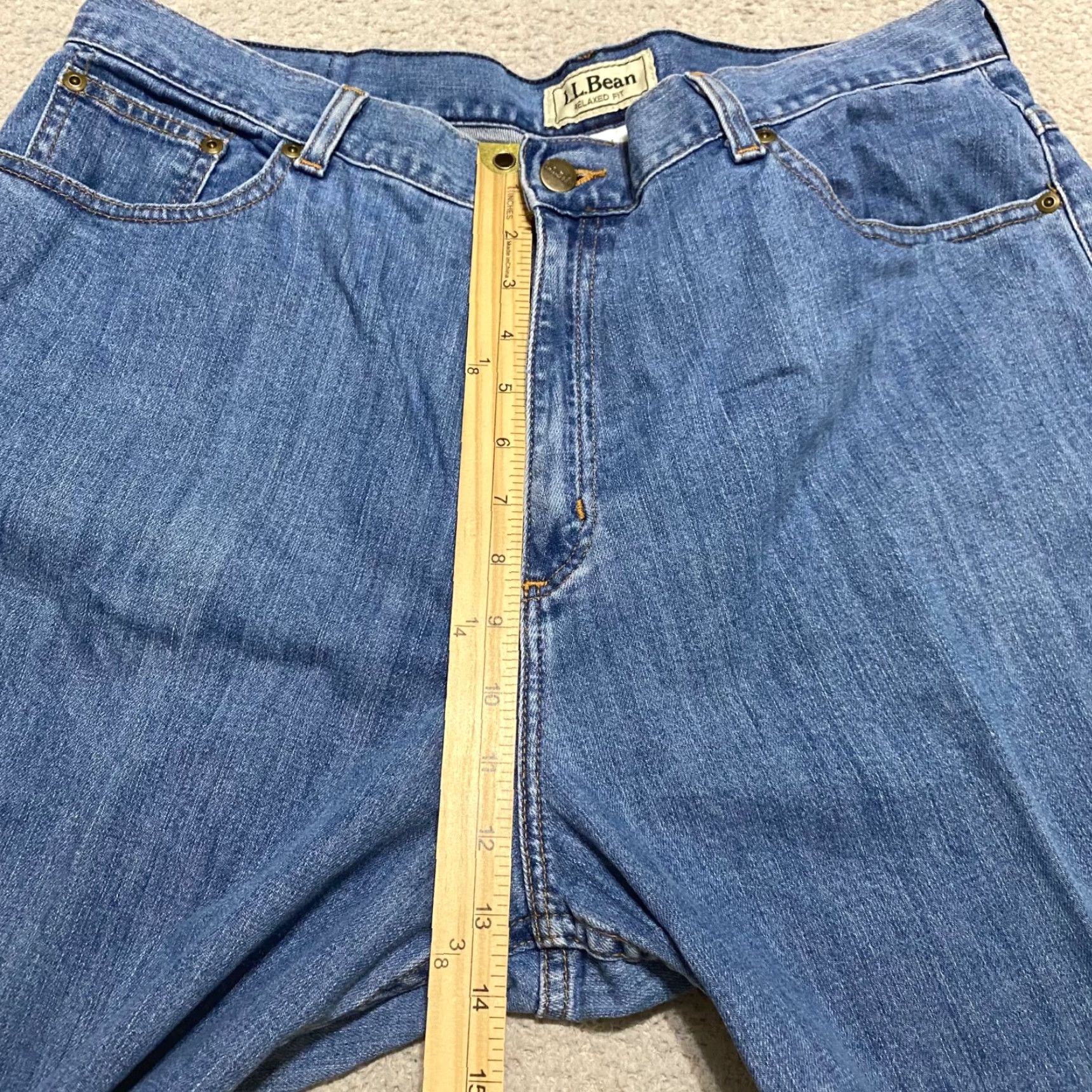 Vintage L.L. Beans Womens sz 18 Jeans Blue Denim Medium Wash Relaxed Straight High Rise Size 25" / US 0 / IT 36 - 6 Thumbnail