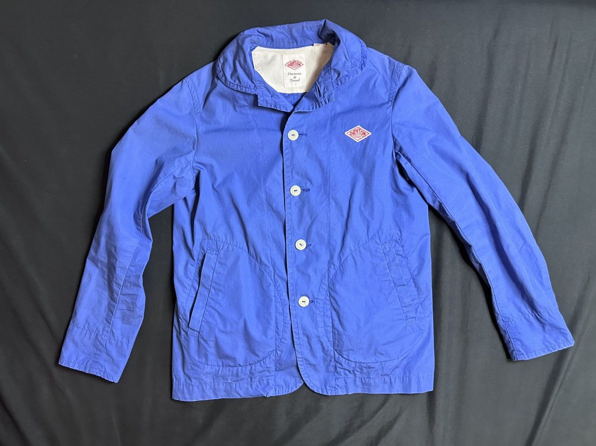 Danton Danton Royal Blue Cotton Chore Jacket JD-8447 Size US XS / EU 42 / 0 - 1 Thumbnail