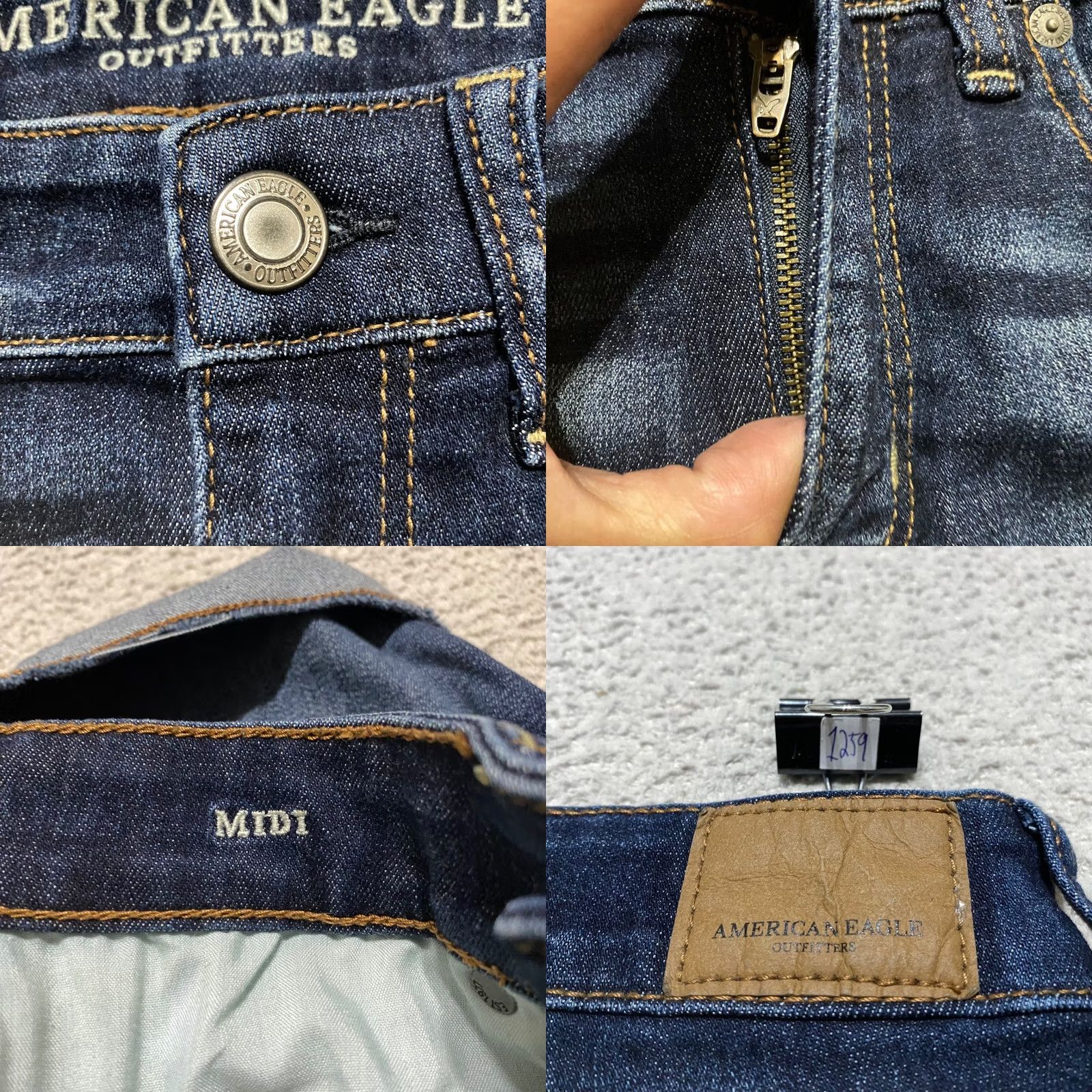 American Eagle Outfitters American Eagle Outfitters Jeans Shorts Blue Dark Wash 8 Inseam 4" 5-Pocket Button Closure Women Regular XS? No Size 30" / US 8 / IT 44 - 8 Thumbnail