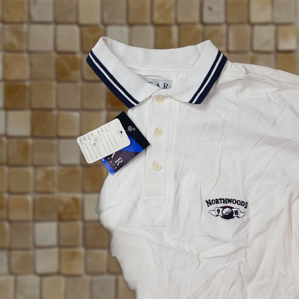 Vintage VINTAGE Northwoods Tennis Men's Medium Collared White Polo Shirt Sports Shirt Size US M / EU 48-50 / 2 - 1 Thumbnail