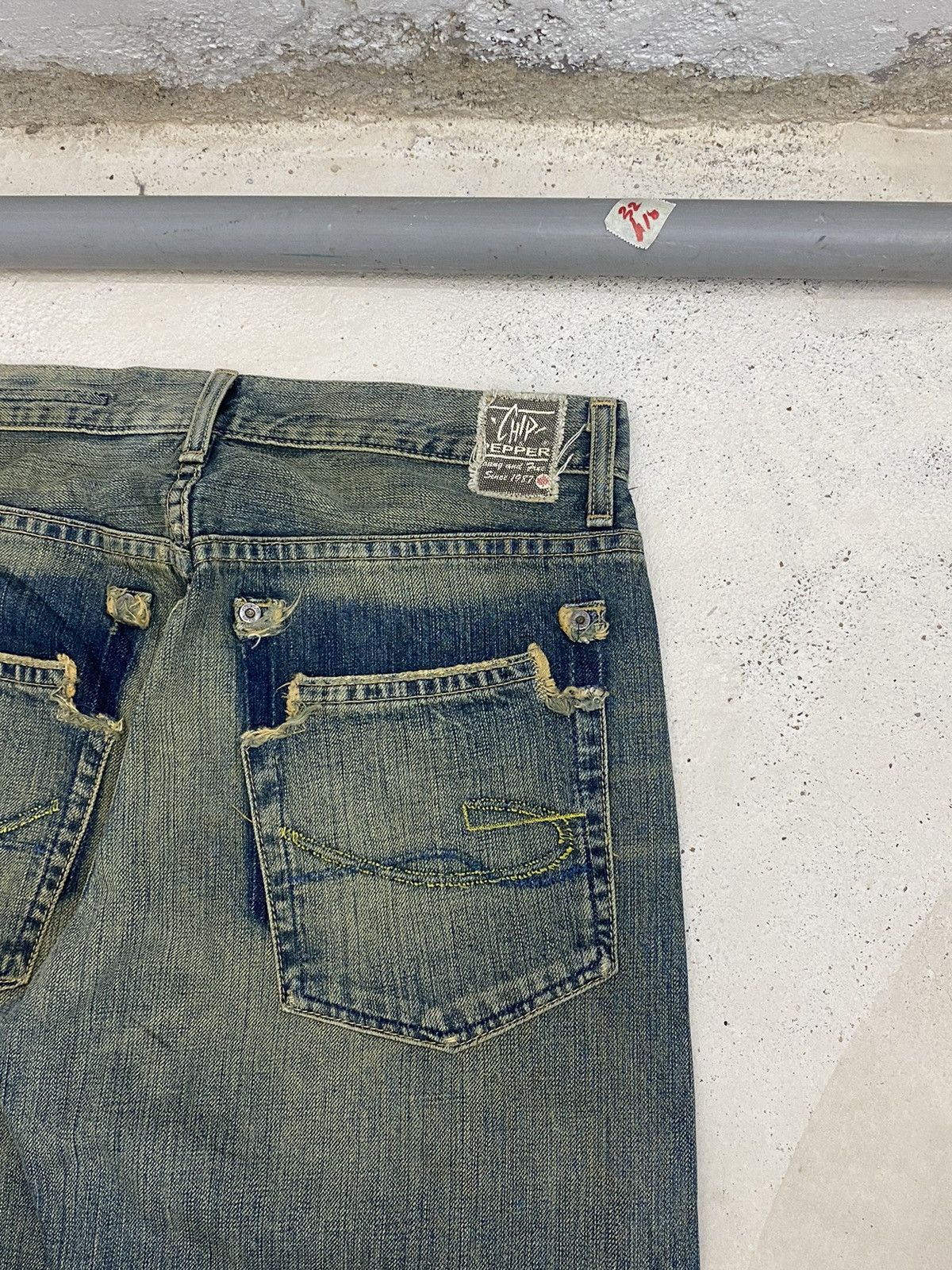 Hysteric Glamour Chip Pepper Jean Baggy Mud Washed Whisker Distressed Size US 30 / EU 46 - 14 Thumbnail