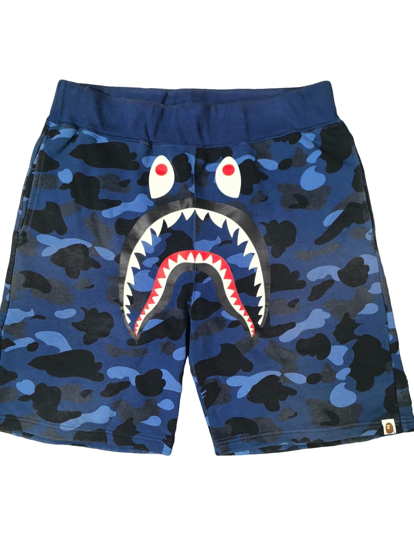 Bape Bape Blue Camo Shark Shorts Size XXL Size US 38 / EU 54 - 1 Thumbnail