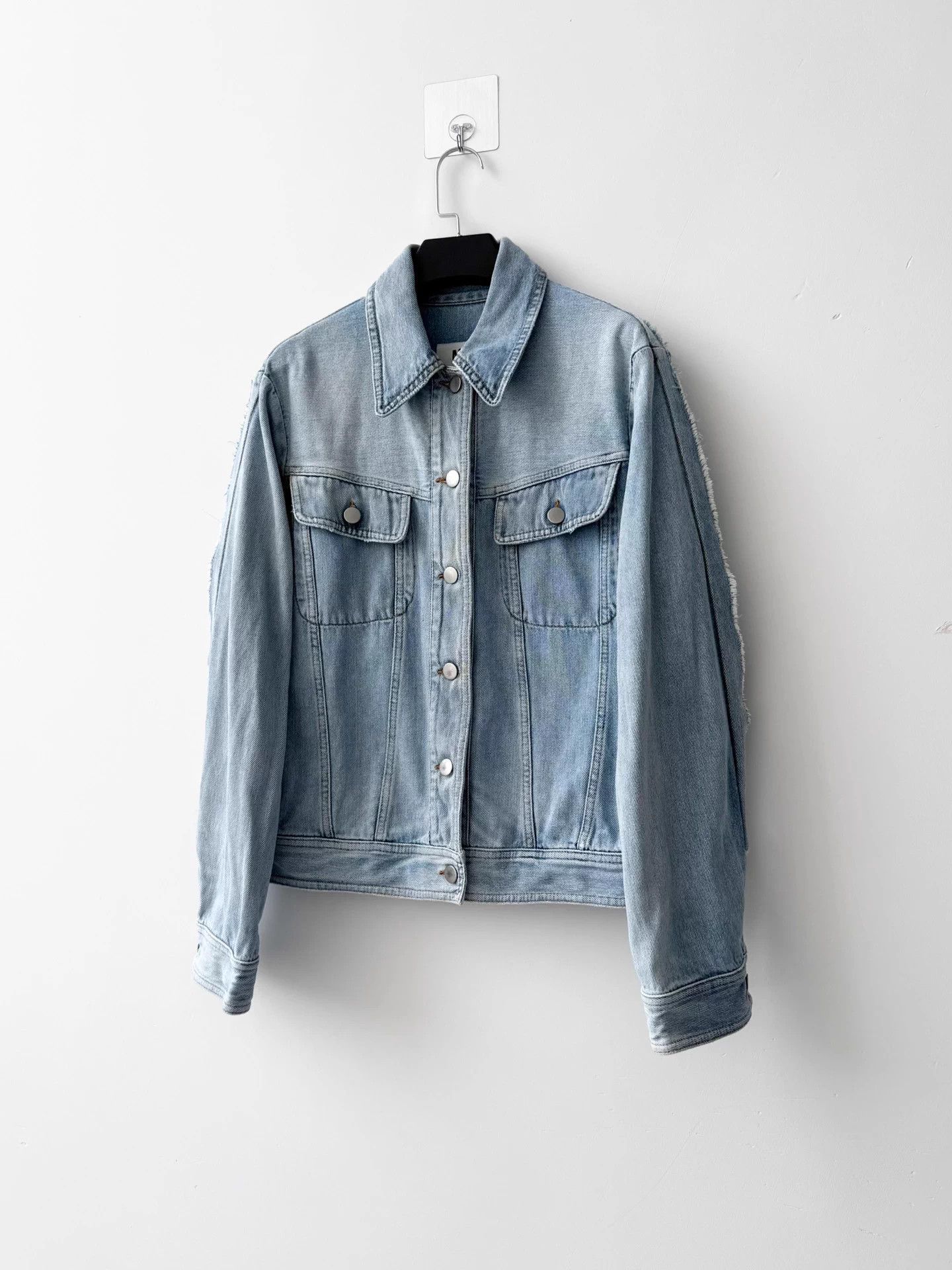 MM6 MM6 S/S17 Deconstructed Distressed Light Blue Jacket Size S / US 4 / IT 40 - 2 Thumbnail
