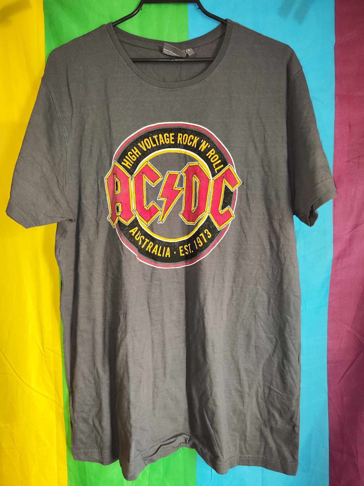 AC/DC × Band Tees AC DC men’s rock cotton T-shirt size L Size US L / EU 52-54 / 3 - 1 Thumbnail