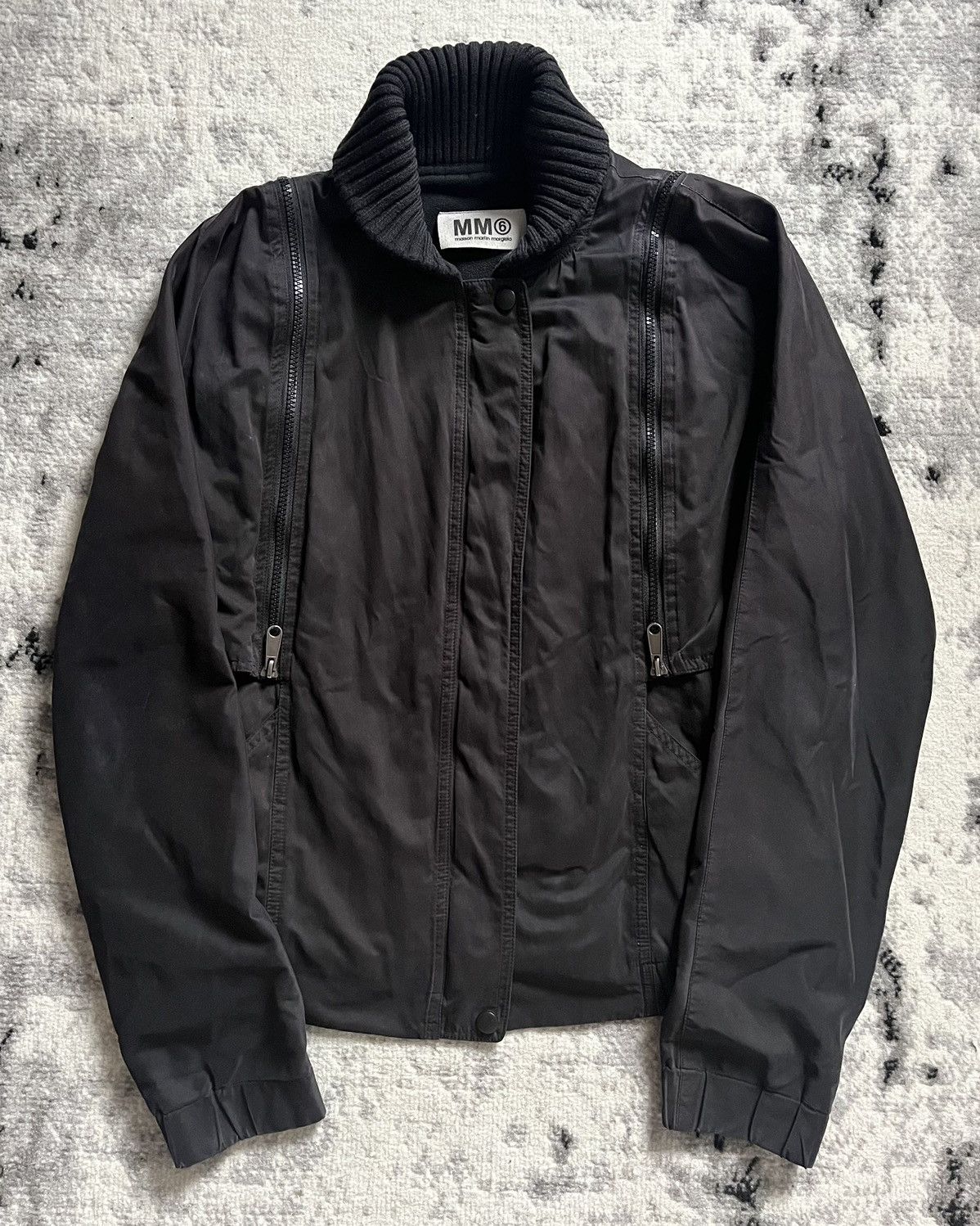 Pre-owned Maison Margiela Utility Zip Light Dark Jacket In Black