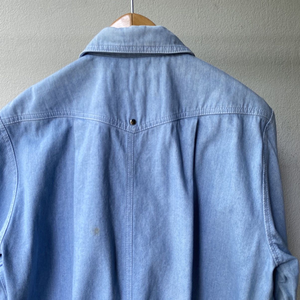 Thierry Mugler Thierry Mugler Light Blue Denim Jacket with Stud Details Size M / US 6-8 / IT 42-44 - 7 Thumbnail
