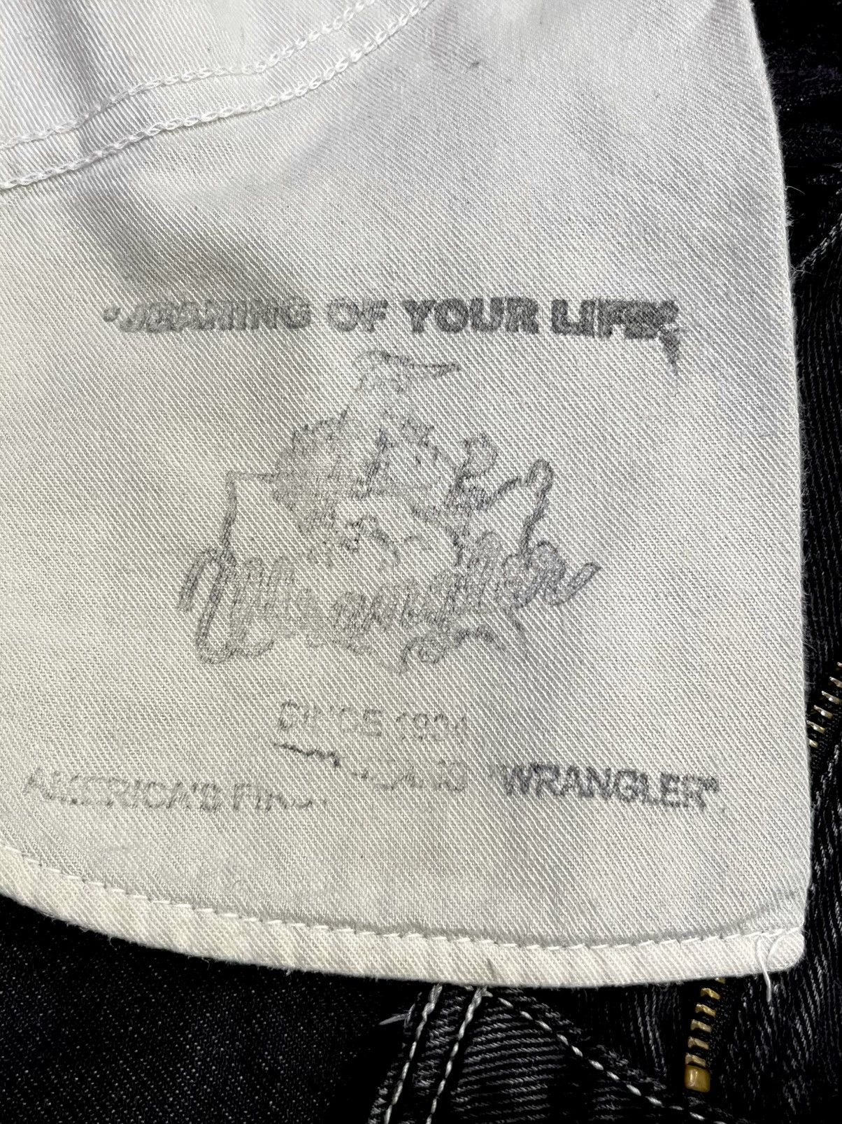 Wrangler 🔥WRAGLER x RODEO BEN TAILOR Clawmark Blasting Black Flare Size US 31 - 10 Thumbnail