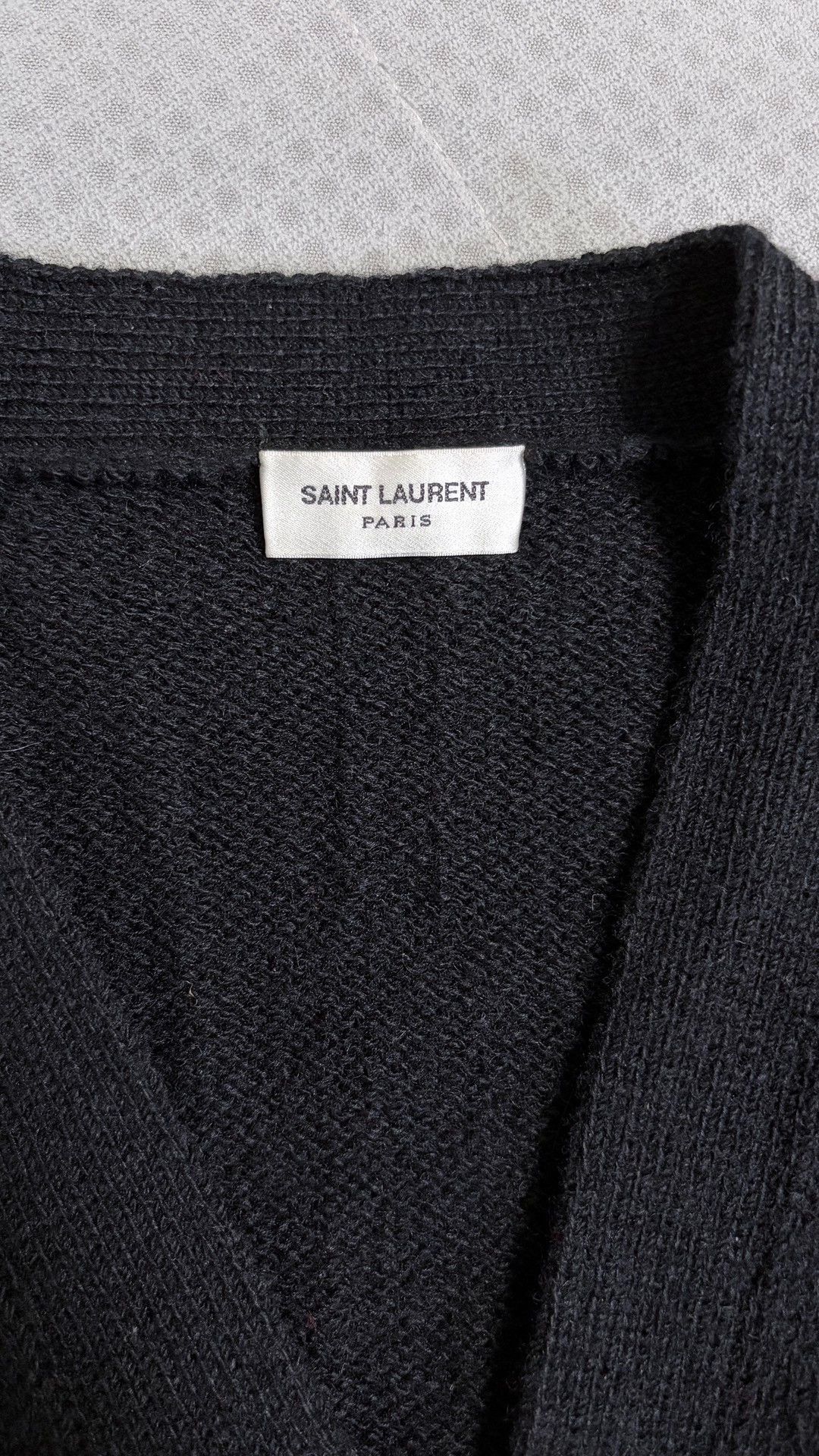 Saint Laurent Paris Saint Laurent FW15 Black Zip Cardigan L Size US L / EU 52-54 / 3 - 4 Thumbnail