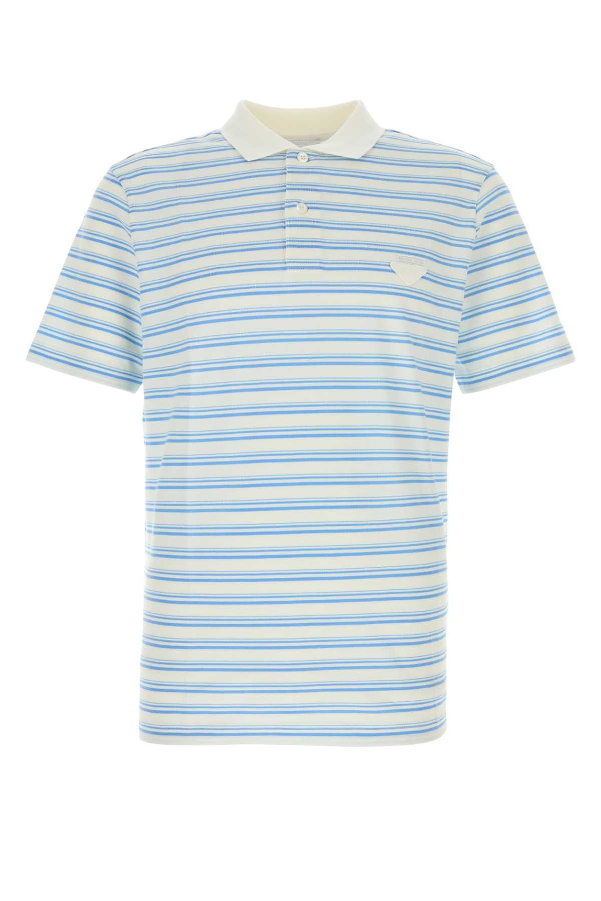 Prada Embroidered Piquet Polo Shirt Size US XXL / EU 58 / 5 - 1 Thumbnail