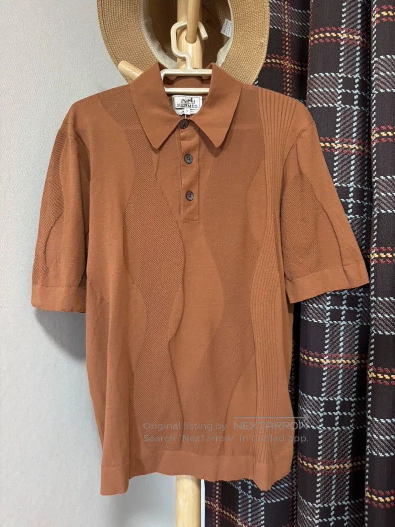 Hermes Hermes Knitted short-sleeved shirt Size US M / EU 48-50 / 2 - 1 Thumbnail