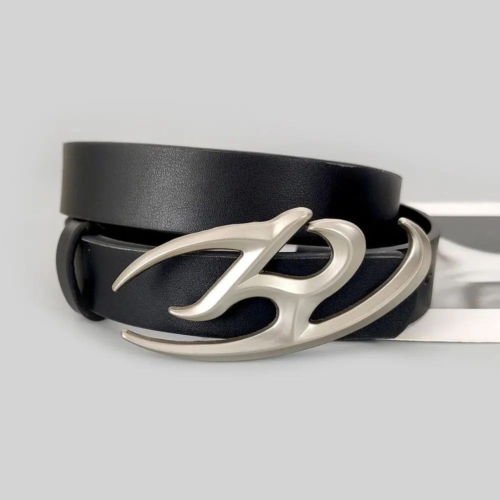 Designer Y2K 2000s studded goth emo black belt Size ONE SIZE - 2 Thumbnail