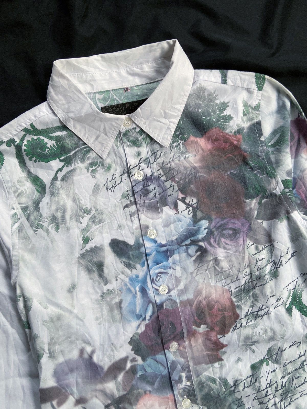 Japanese Brand XFRM FLOWERS BUTTON DOWN SHIRT Size US S / EU 44-46 / 1 - 7 Thumbnail