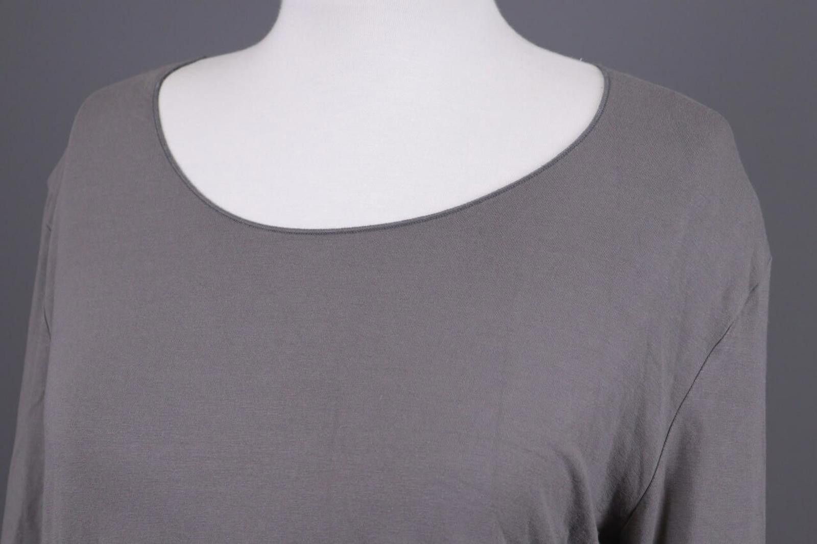 Oscar De La Renta Oska Gray Scoop Neck Relaxed Lagenlook Tunic Dress Size 4 Size S / US 4 / IT 40 - 6 Thumbnail
