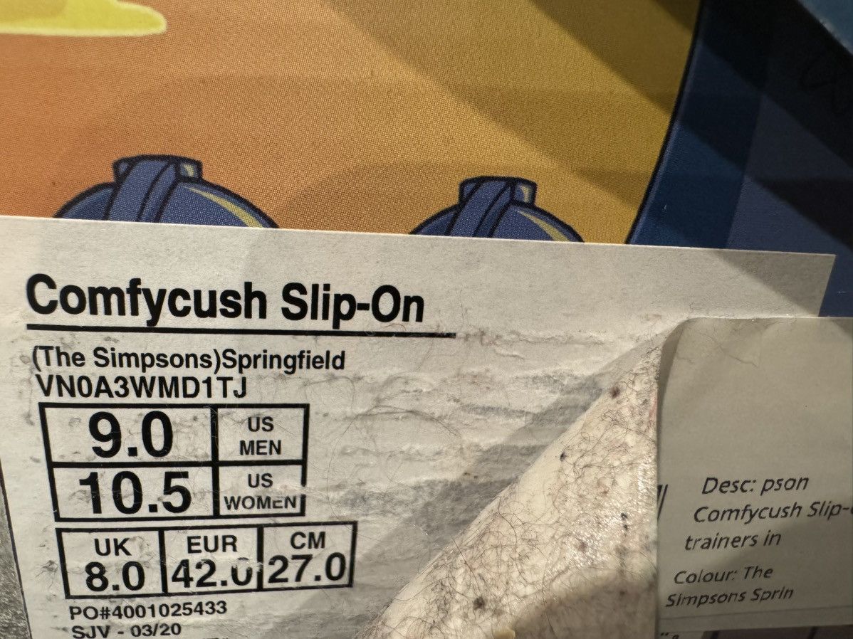 The Simpsons × Vans Size US 9 Vans Slip Ons The Simpsons Collage Comfycush Size US 9 / EU 42 - 7 Thumbnail