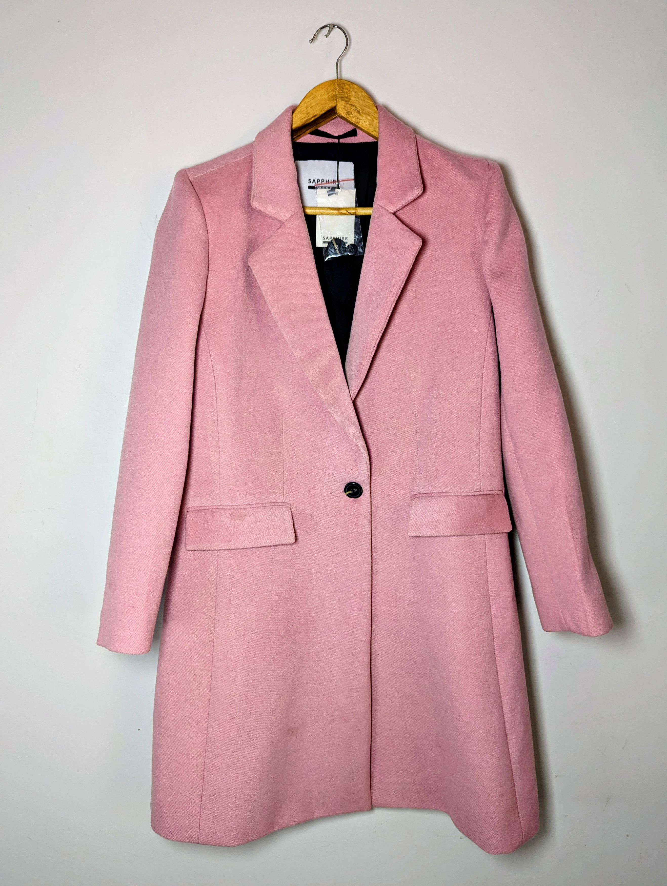 Other Women's Pink Long Coat Outerwear Size "M" Size US M / EU 48-50 / 2 - 1 Thumbnail