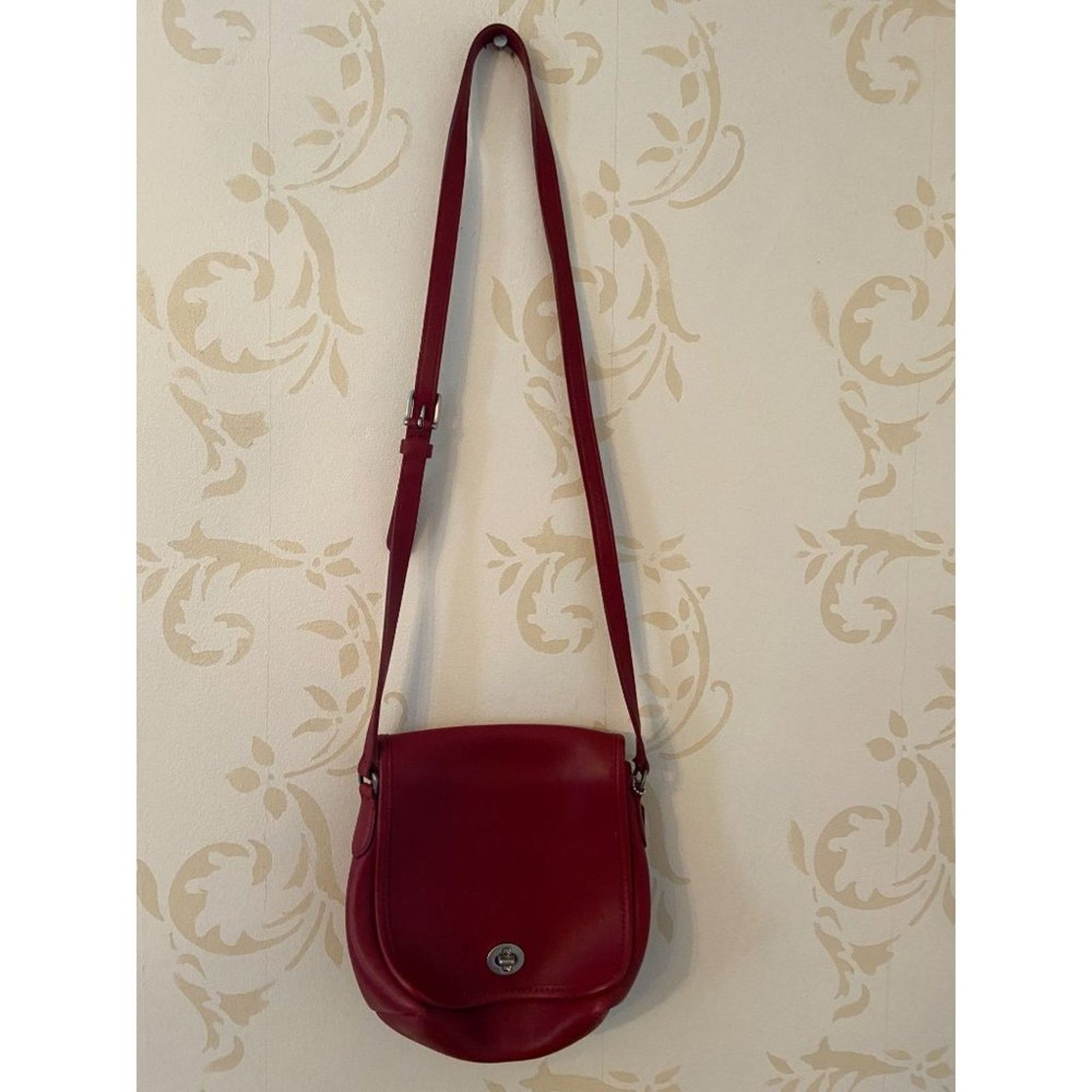 Coach Coach Red 100% Leather Crossbody Handbag - beautiful Size ONE SIZE - 5 Thumbnail