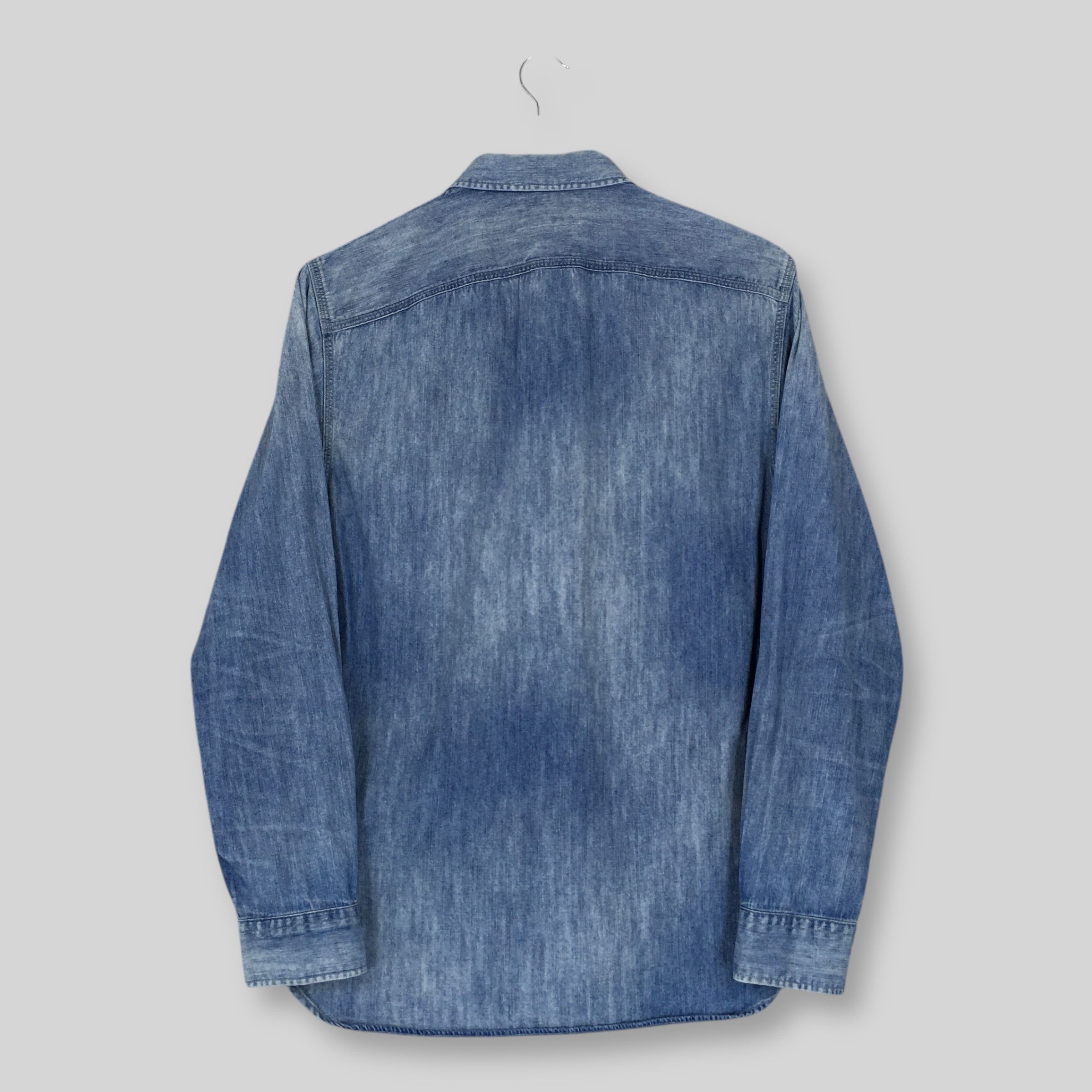 RRL Ralph Lauren Double RL Ralph Lauren Blue Denim Shirt Small Size US S / EU 44-46 / 1 - 7 Thumbnail