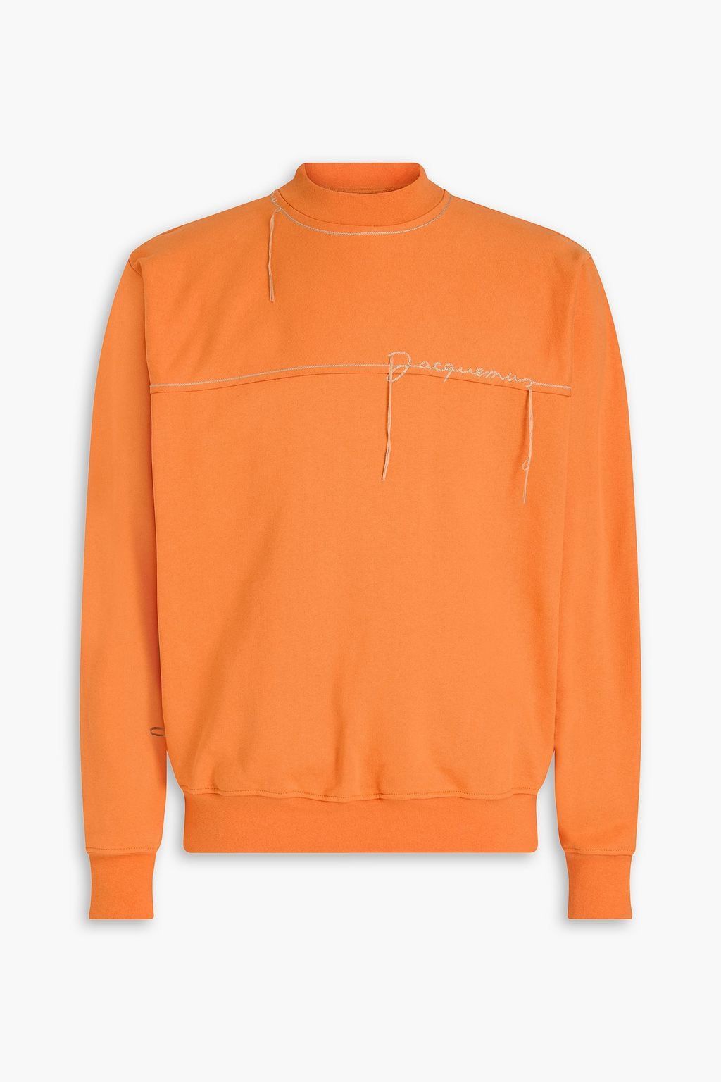 Jacquemus Orange Le Raphia ‘Le Sweat-shirt Fio’ Sweatshirt Size US L / EU 52-54 / 3 - 1 Thumbnail