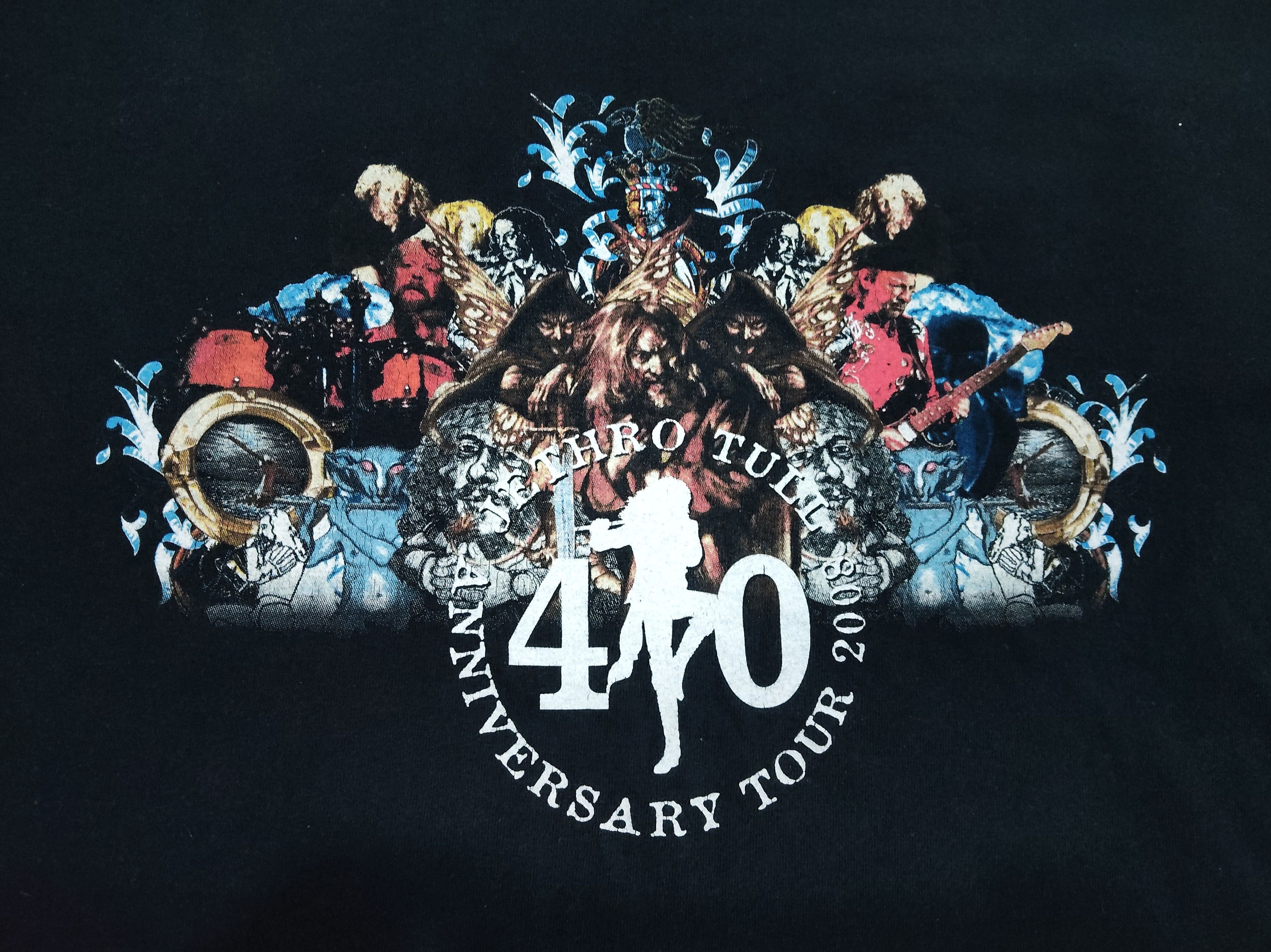 Band Tees VTG Jethro Tull classic rock band 40 years Tour T shirt rare Size US XXL / EU 58 / 5 - 5 Thumbnail