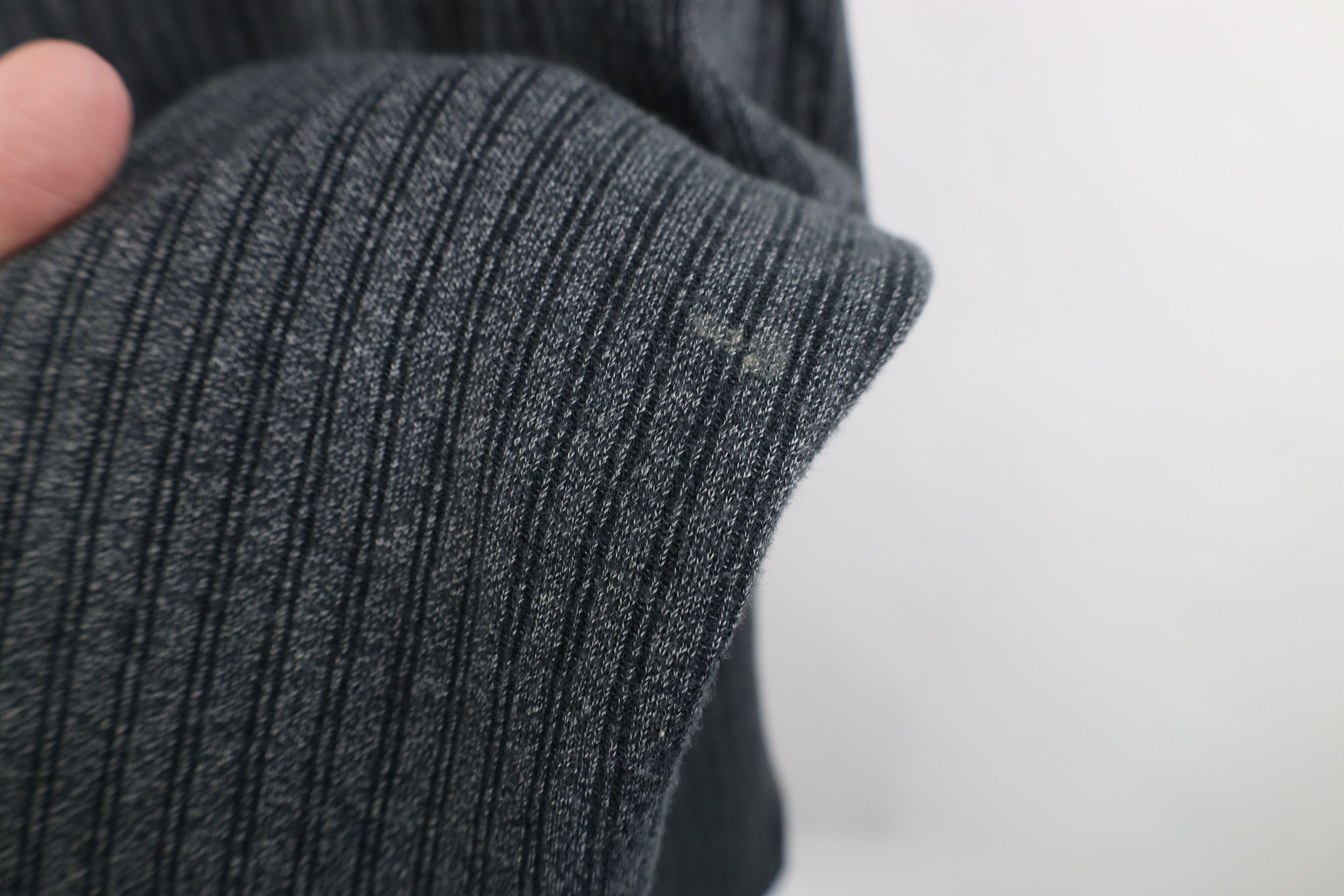 Vintage Vintage 90s Streetwear Ribbed Knit Long Sleeve Rugby Polo Size US M / EU 48-50 / 2 - 6 Thumbnail