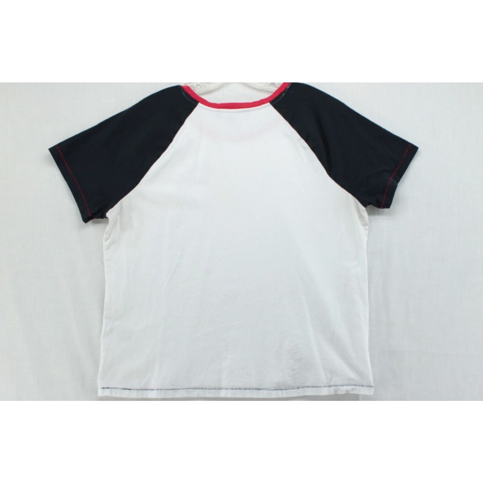 Tommy Hilfiger Tommy Hilfiger T Shirt Womens XL Red White Blue Pullover Heart Short Sleeve, White, Solid, Graphic Print, Classic, Preppy, Street Wear, 90s? Size XL / US 12-14 / IT 48-50 - 3 Thumbnail