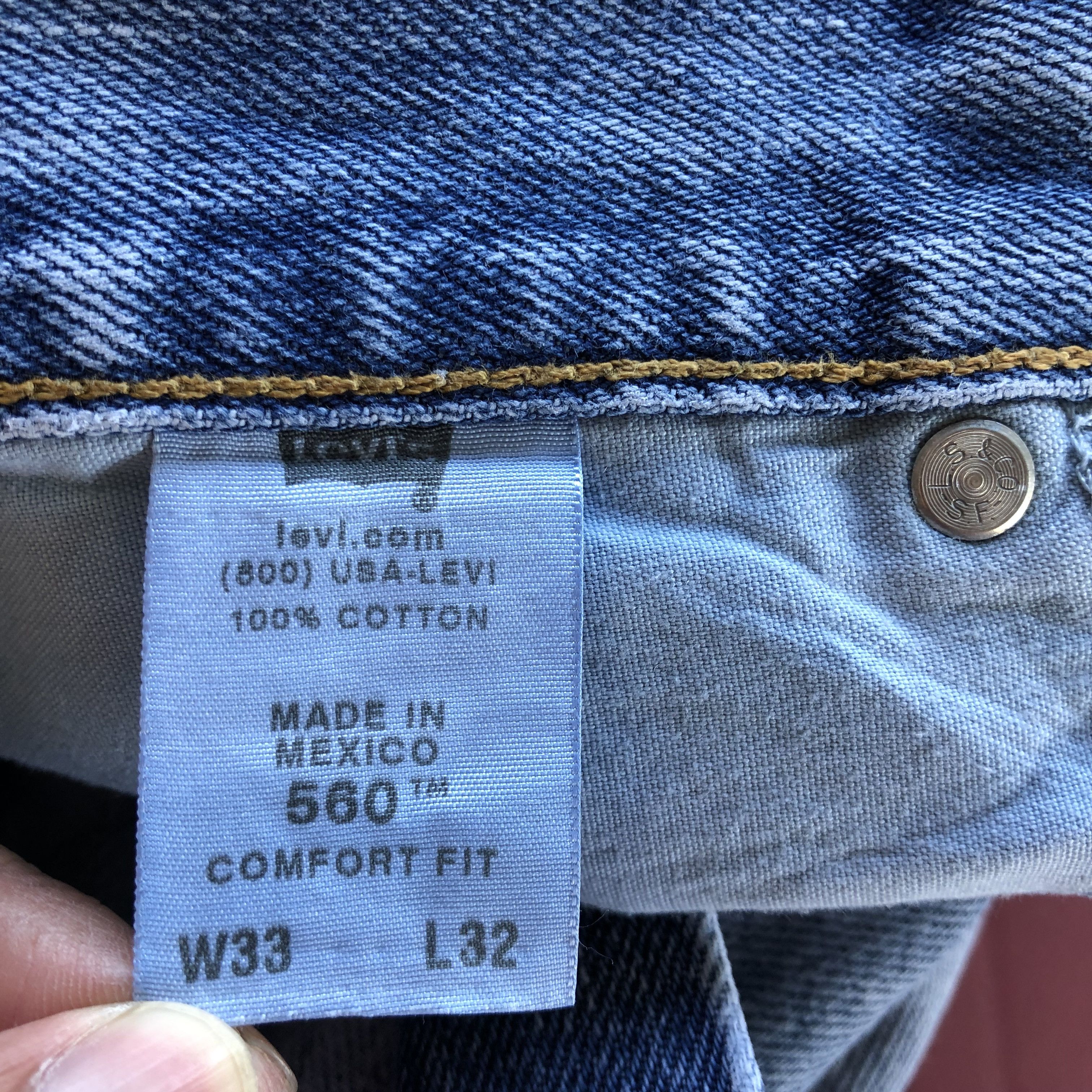 Levi's Vintage Levis 560 Jeans Dirty Faded Wash Levi's 560 Denim Size US 32 / EU 48 - 9 Thumbnail
