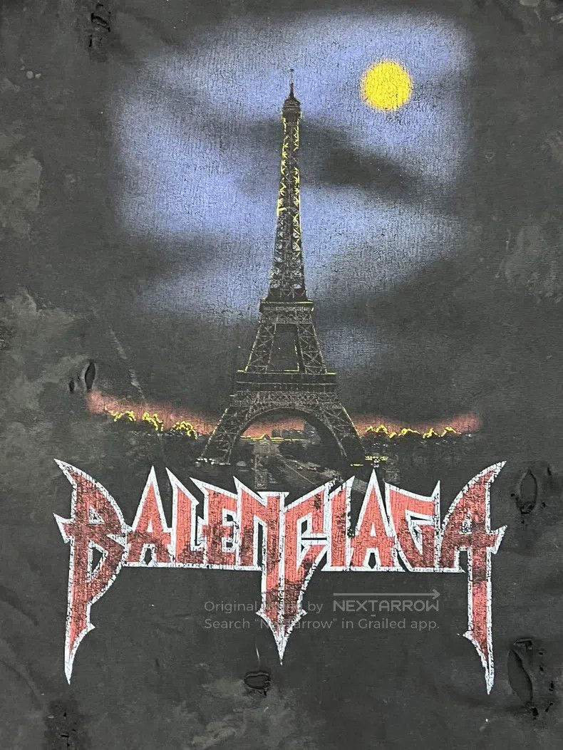 Balenciaga Balenciaga Iron tower waxed short-sleeve T-shirt Size US S / EU 44-46 / 1 - 3 Thumbnail