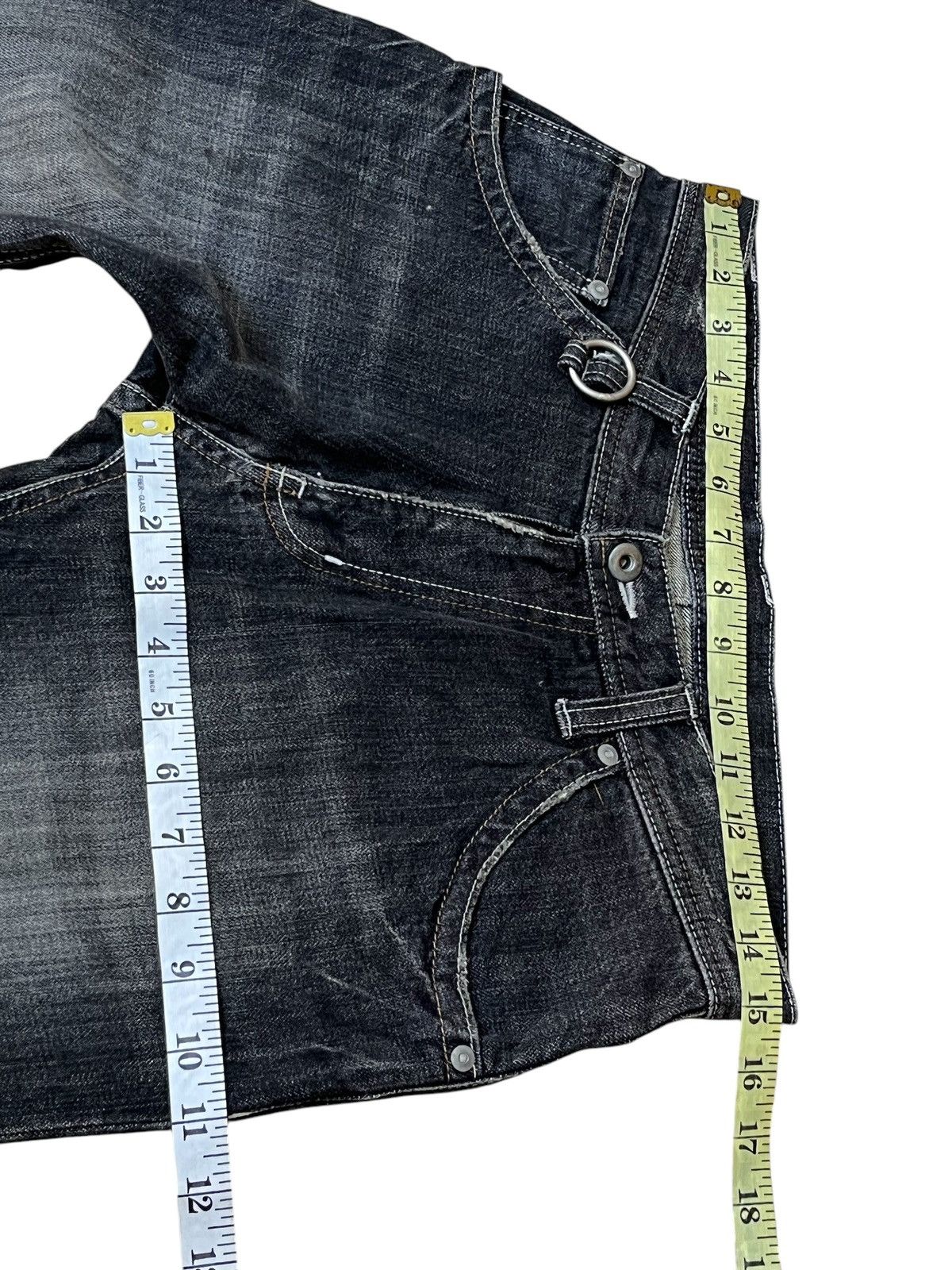 Issey Miyake ARCHIVAL VINTAGE TETE HOMME DISTRESSED PATCHWORK STYLE JEANS Size US 30 / EU 46 - 13 Thumbnail