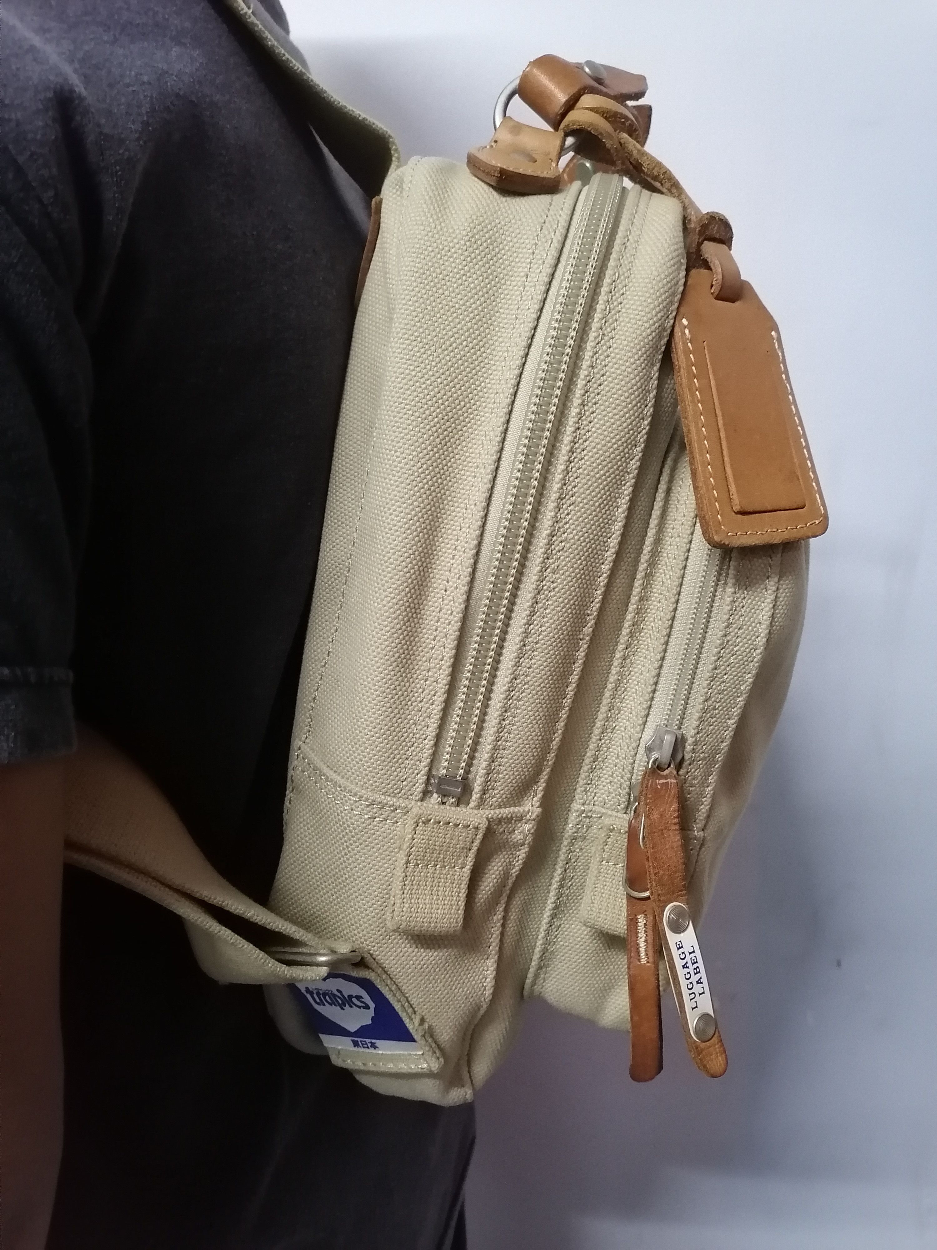 Japanese Brand × Porter Luggage Label Japan Yoshida & Co Heavy Cotton Bagpack Size ONE SIZE - 3 Thumbnail