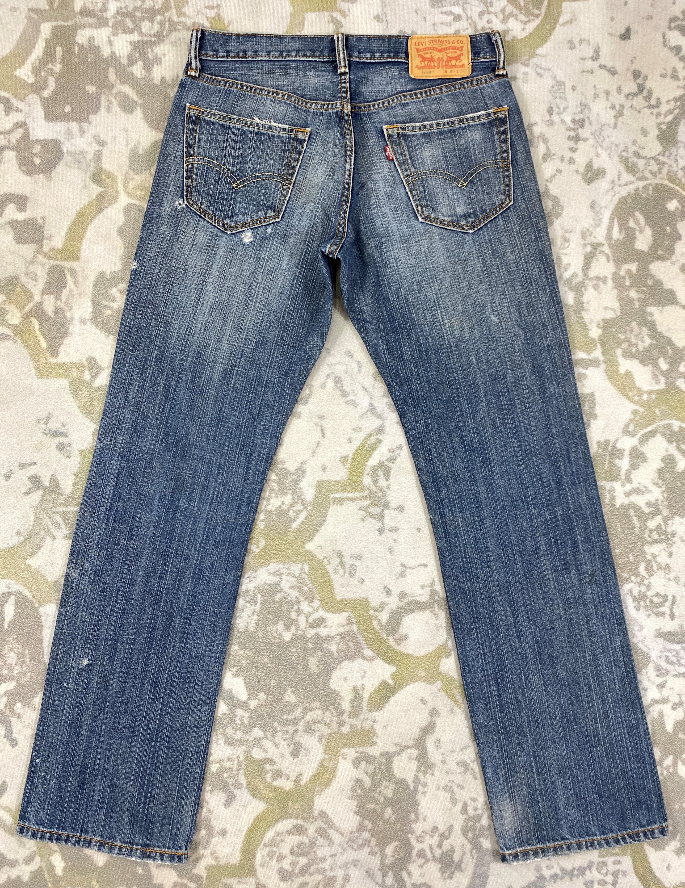 Levi's Distressed Blue Vintage Levi's 559 32x32.5 Denim -JN1969 Size US 32 / EU 48 - 2 Thumbnail