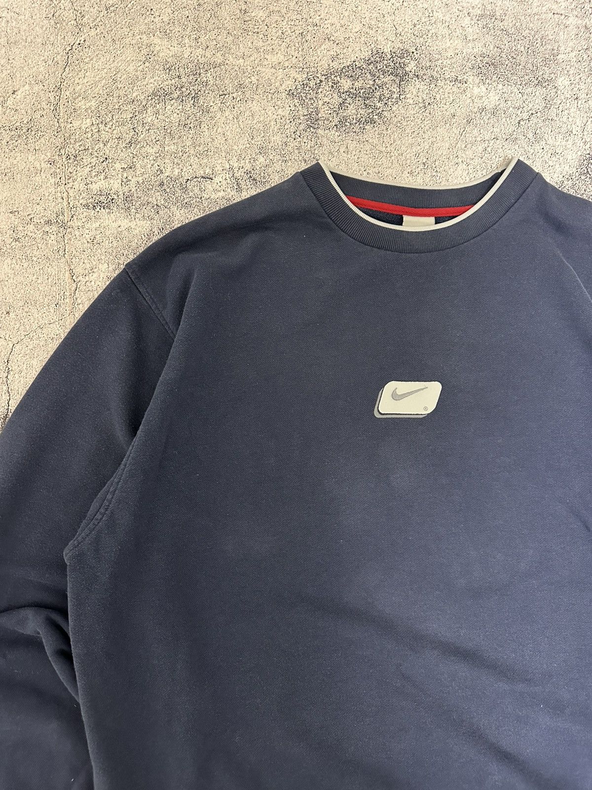 Nike Vintage Nike Blue Sweatshirt Box Logo Centre Embroidered Size US XL / EU 56 / 4 - 6 Thumbnail
