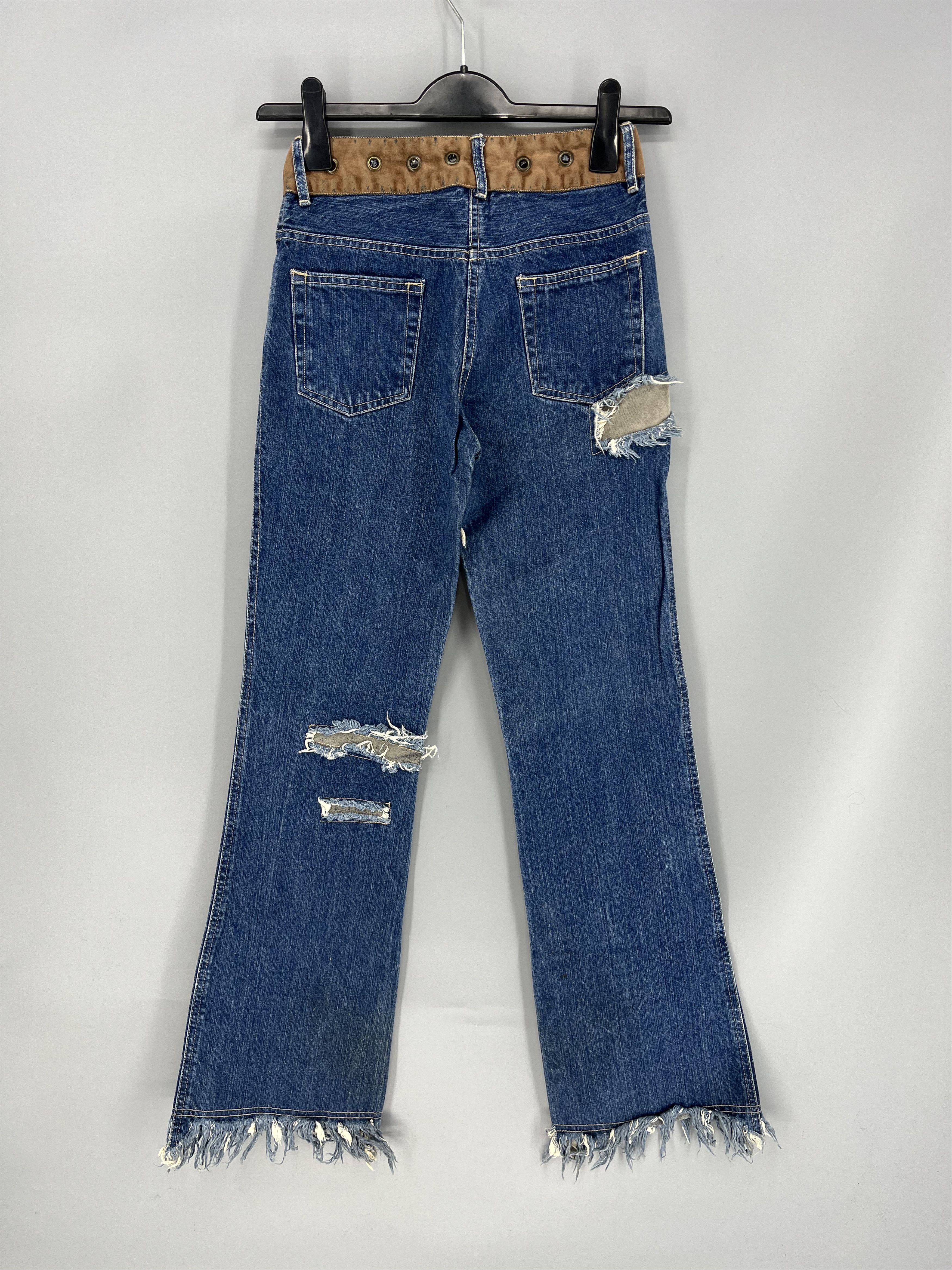 Japanese Brand Vintage Custom Japanese Oririn Light Wash Style Flare Jeans Size 24" / US 00 / IT 34 - 7 Thumbnail