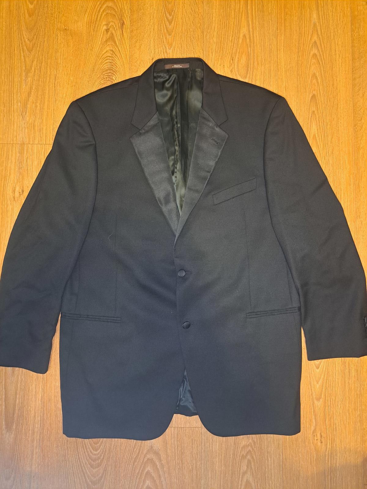 Joseph Abboud Joseph Abboud Tuxedo Jacket Mens 46L Long Black 100% Wool Size 46L - 1 Thumbnail